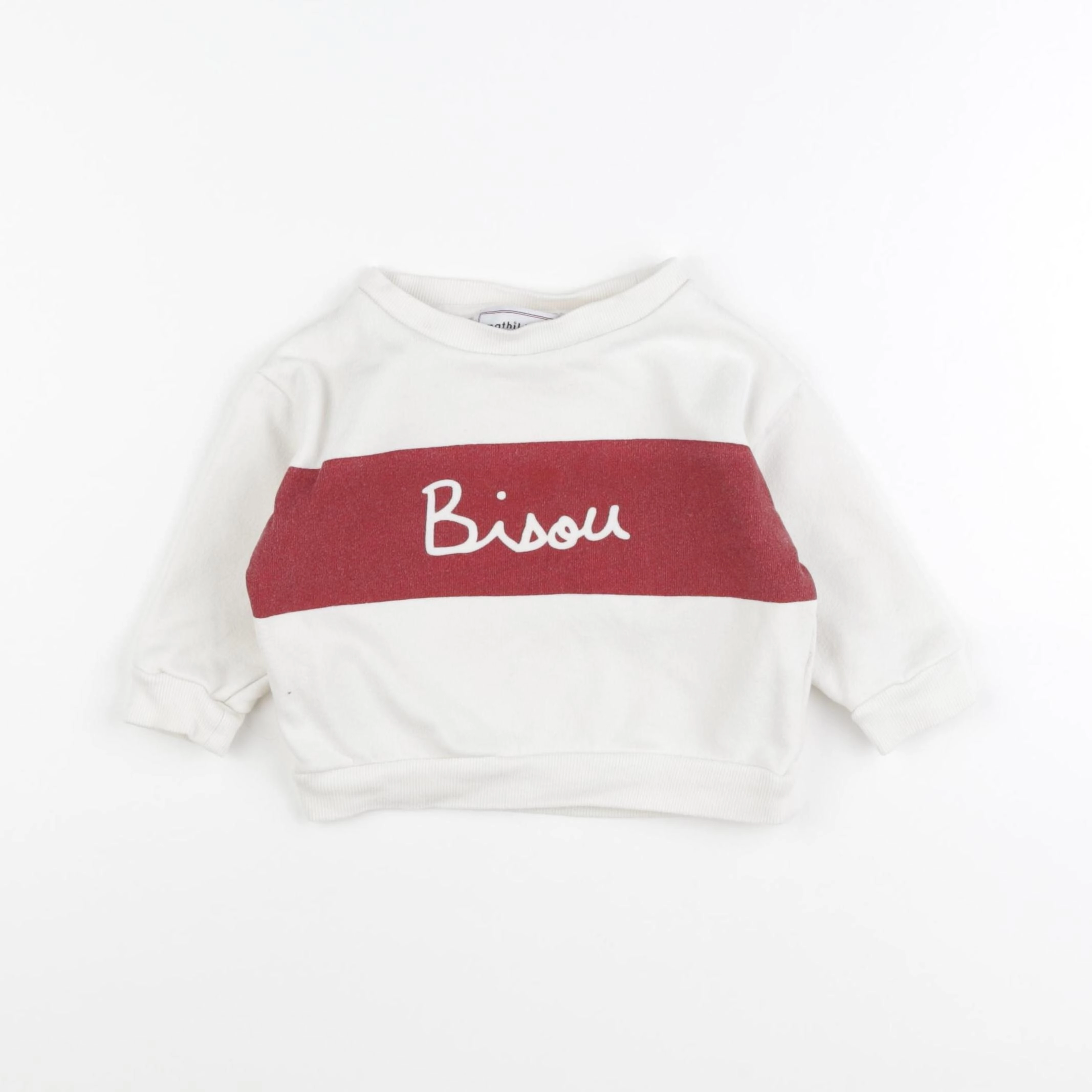 Mathilde Cabanas - sweat beige - 18 mois