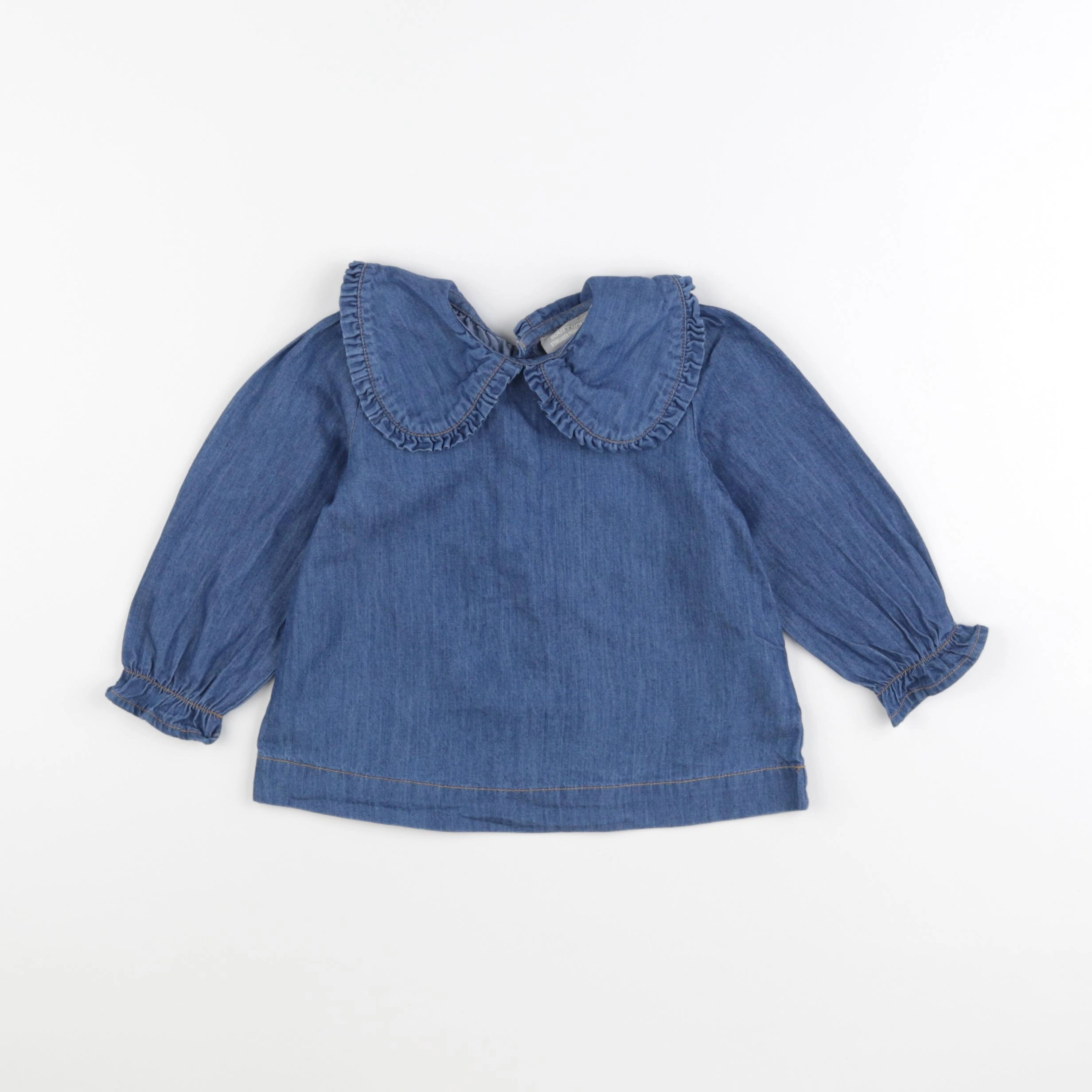 Boutchou - blouse bleu - 18 mois