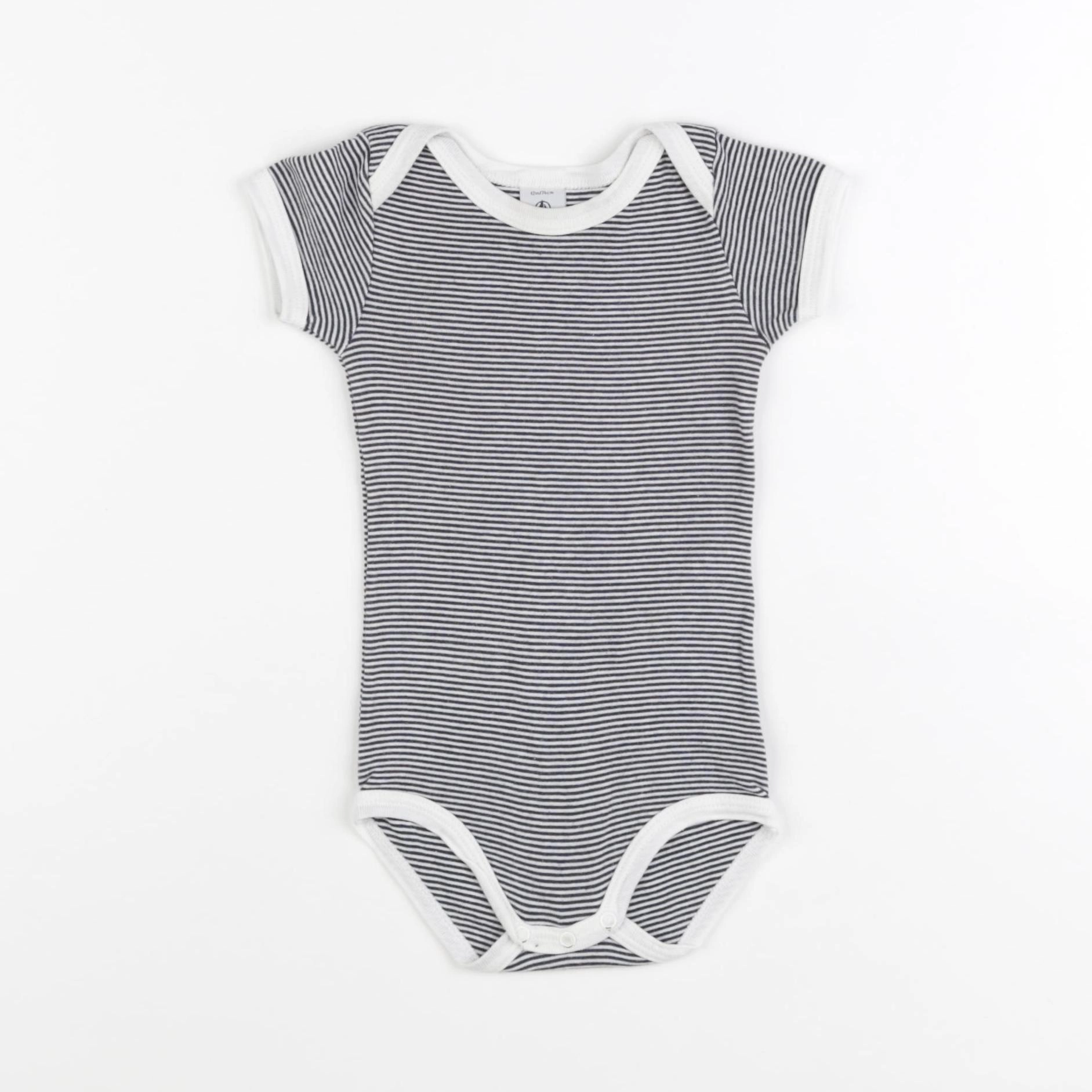 Petit Bateau - body bleu - 12 mois