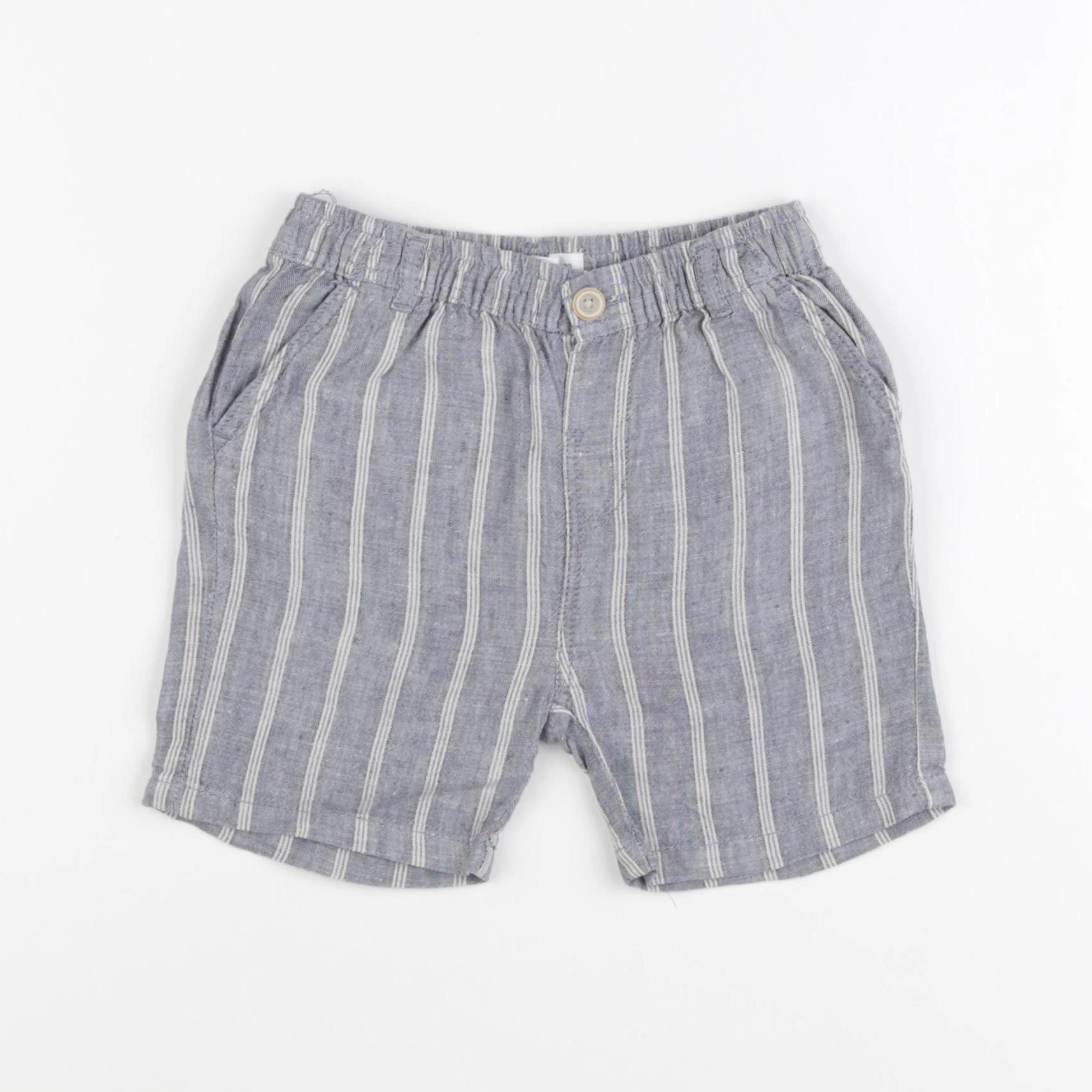 Zara - short bleu - 18/24 mois