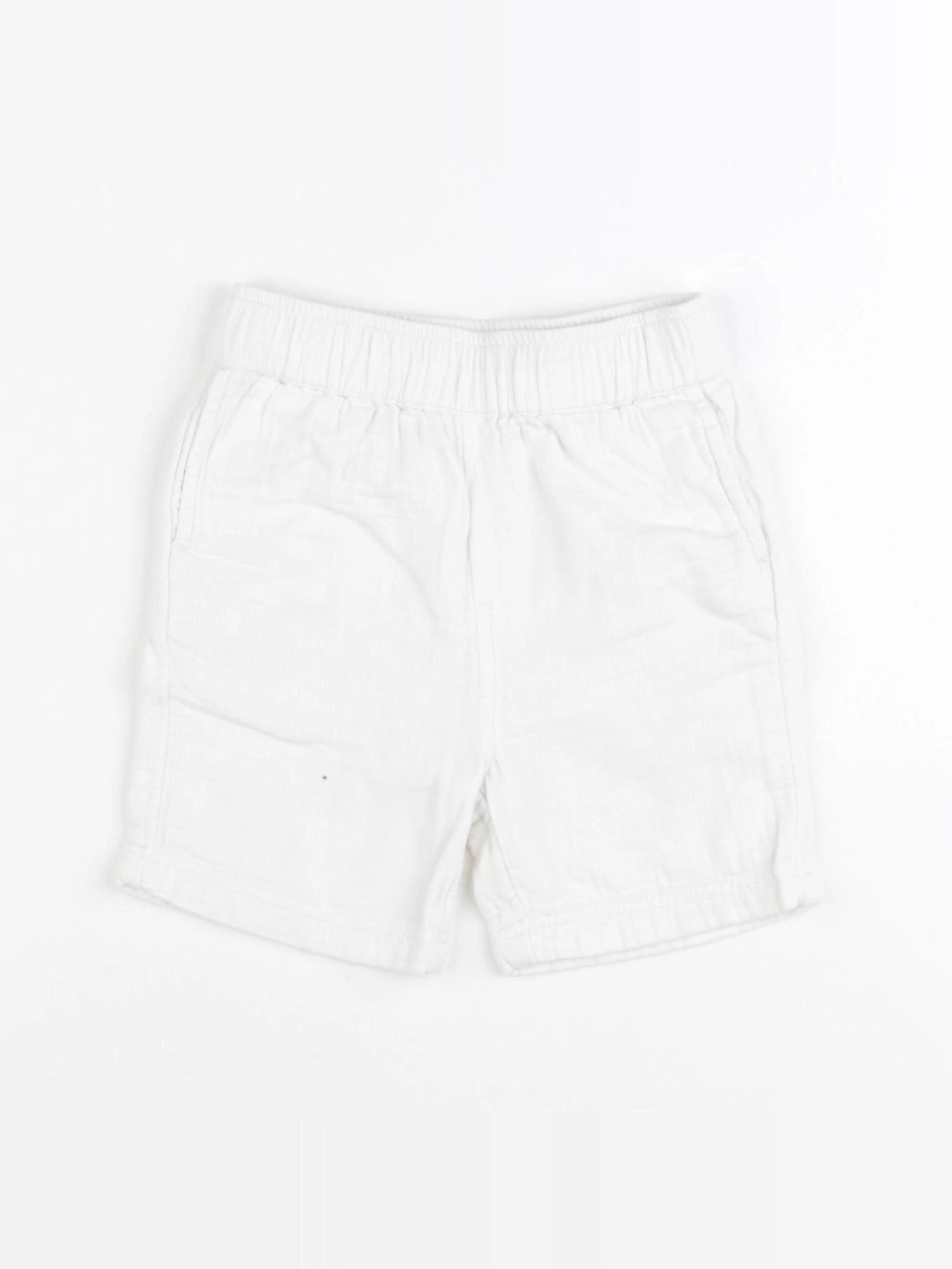 Monoprix - short blanc - 18 mois