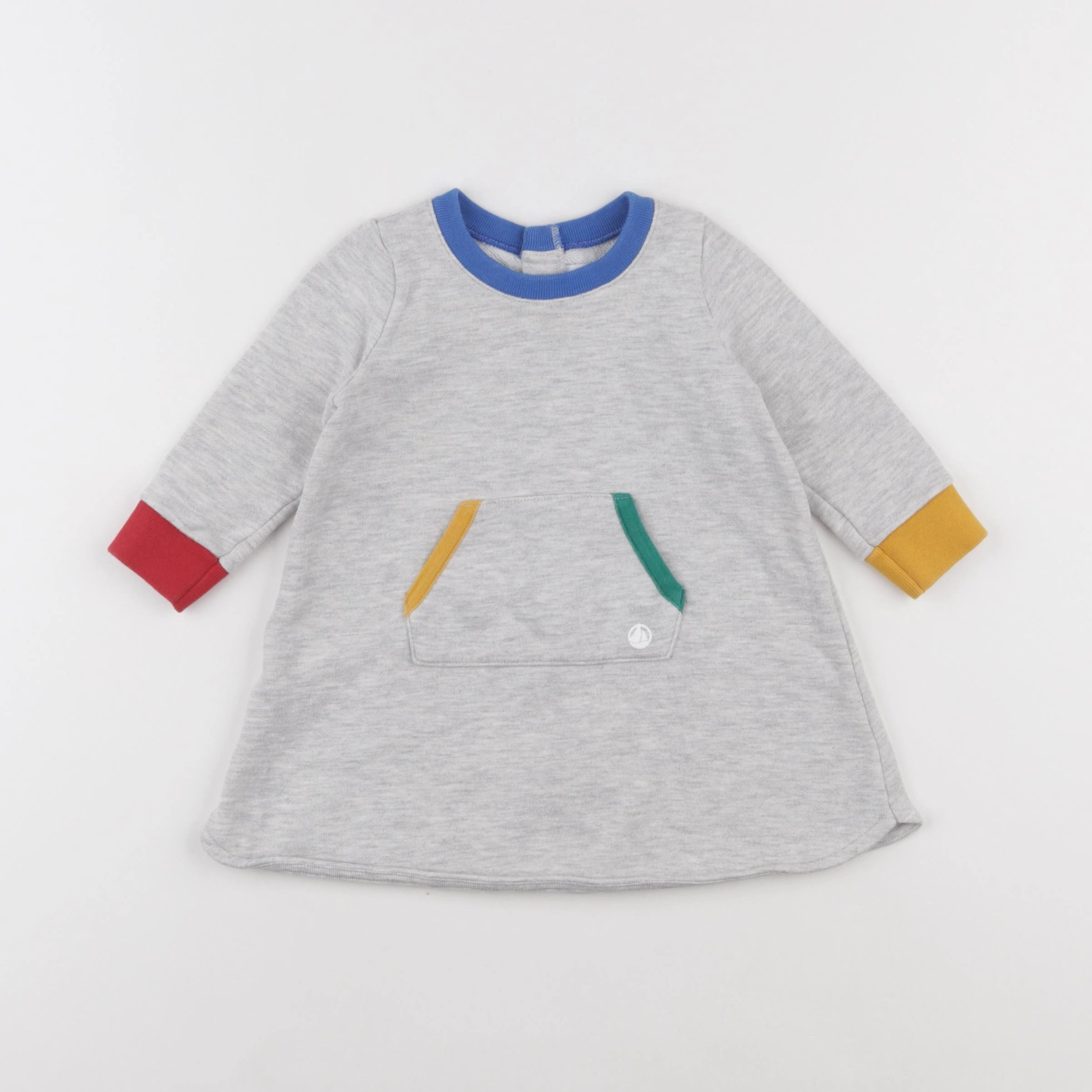 Petit Bateau - robe multicolore - 12 mois