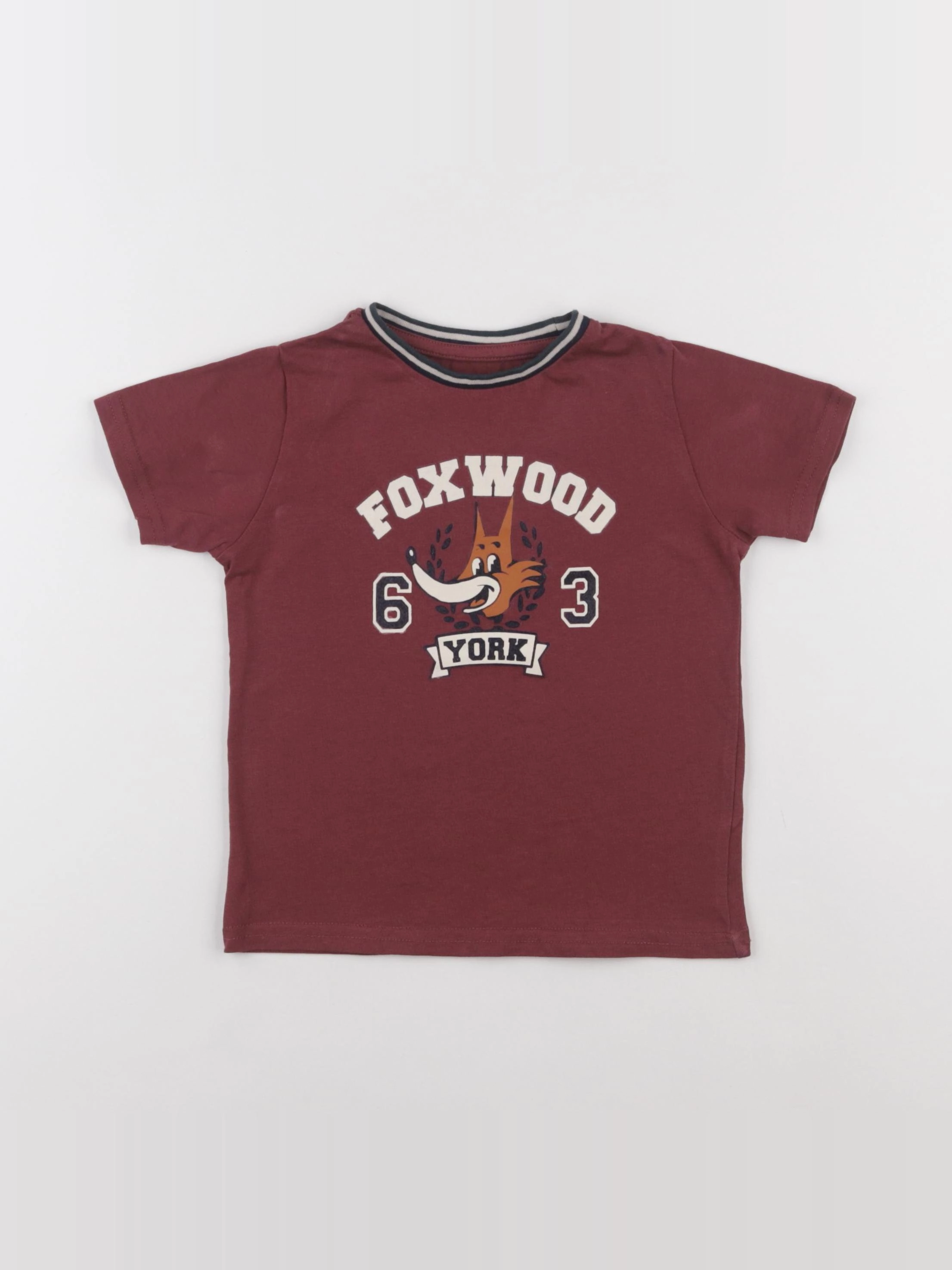 Vertbaudet - tee-shirt rouge - 4 ans