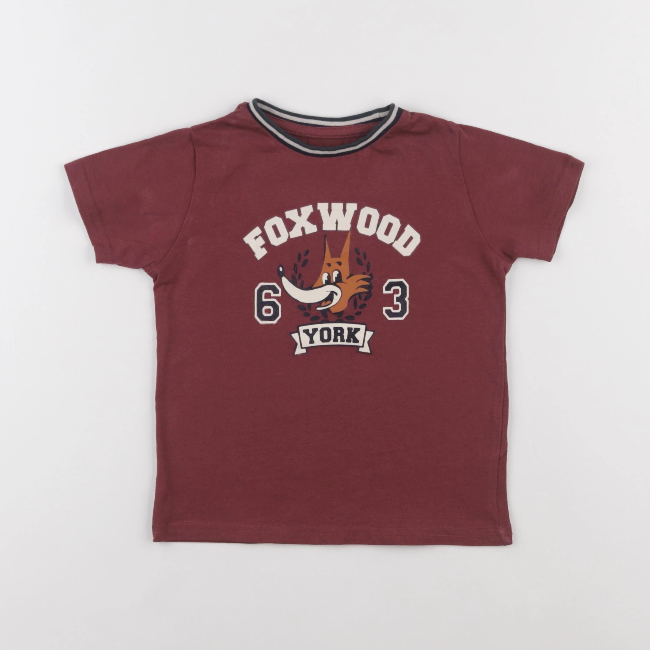 Vertbaudet - tee-shirt rouge - 4 ans