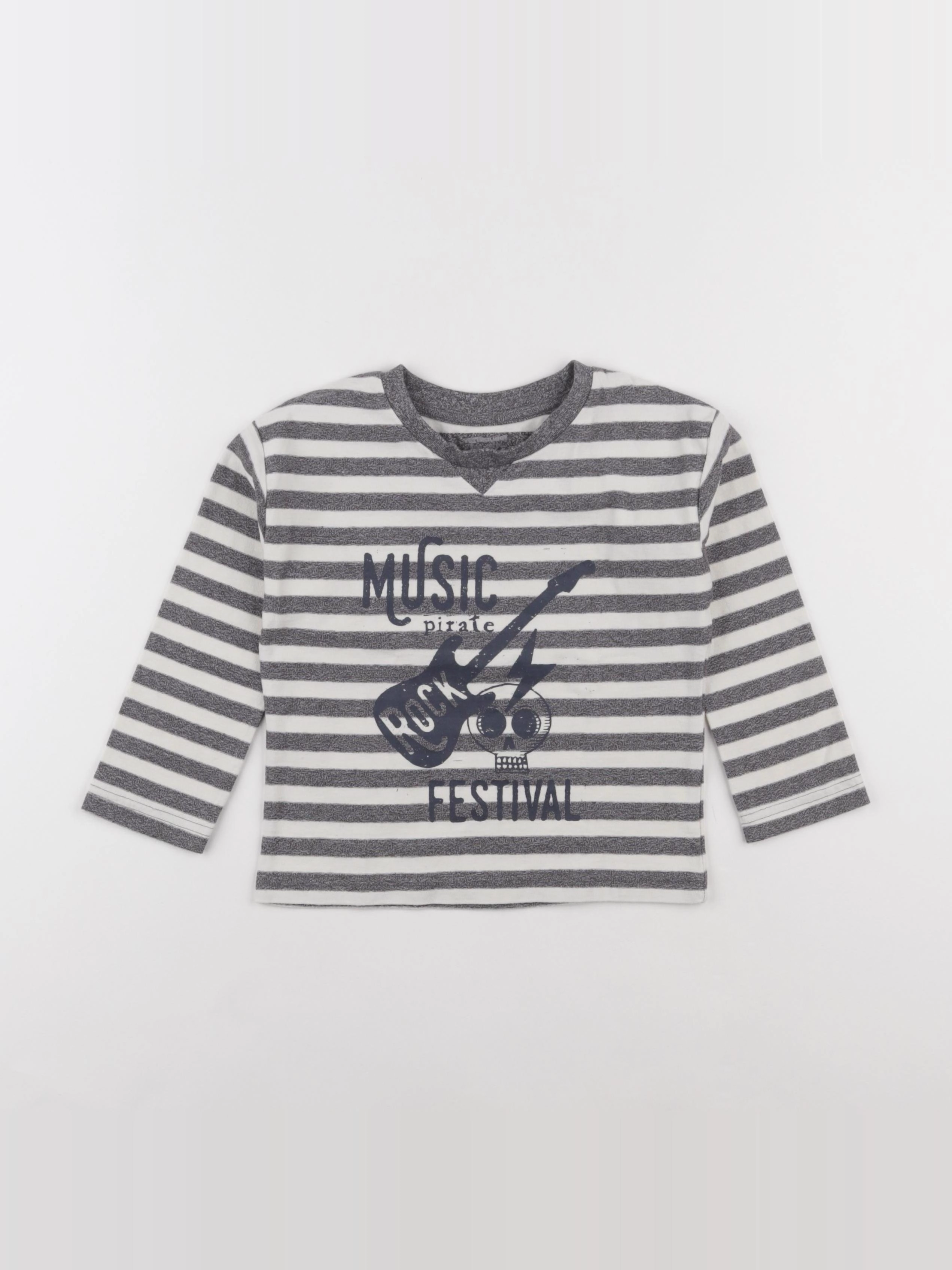 Vertbaudet - tee-shirt gris - 4 ans