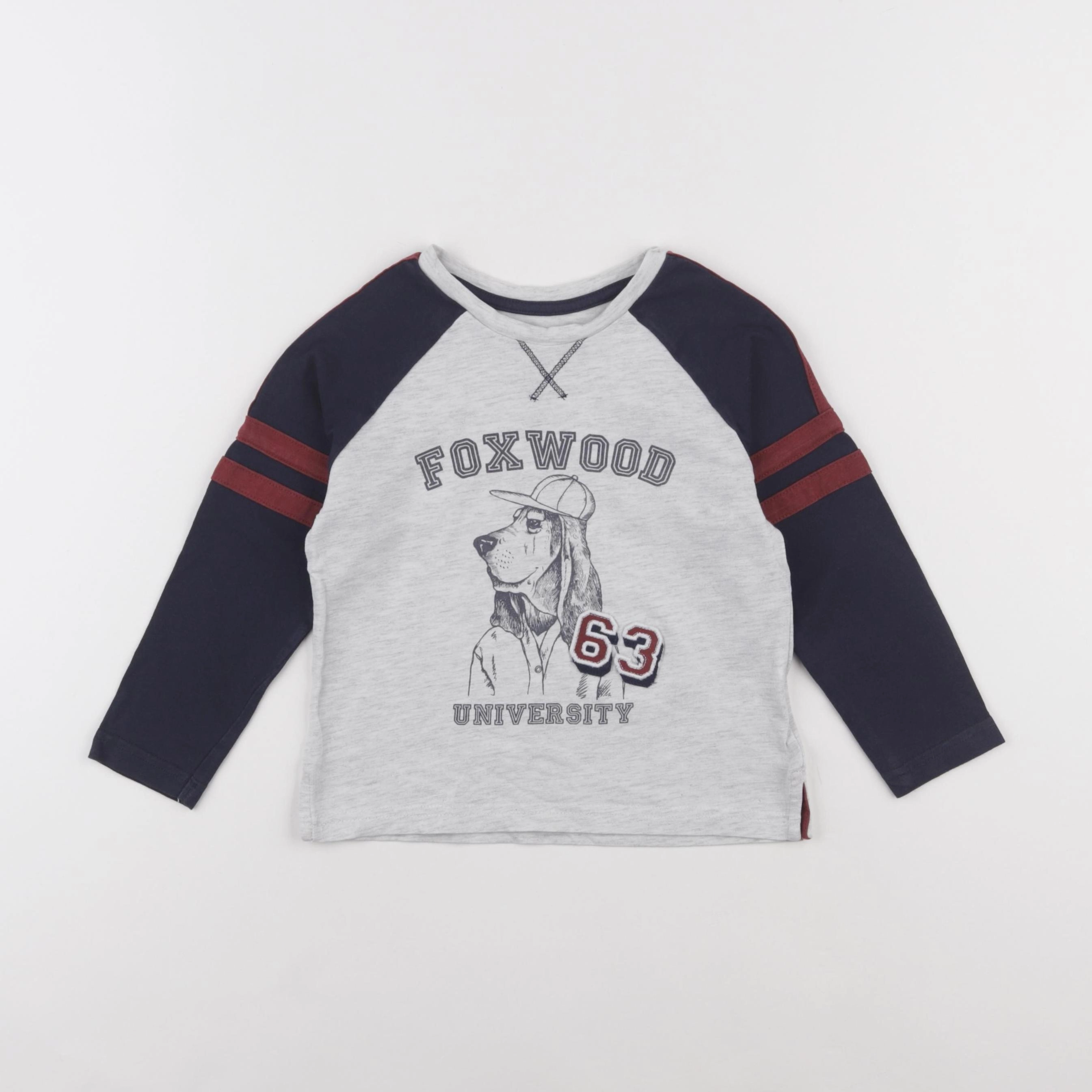 Vertbaudet - tee-shirt gris - 4 ans