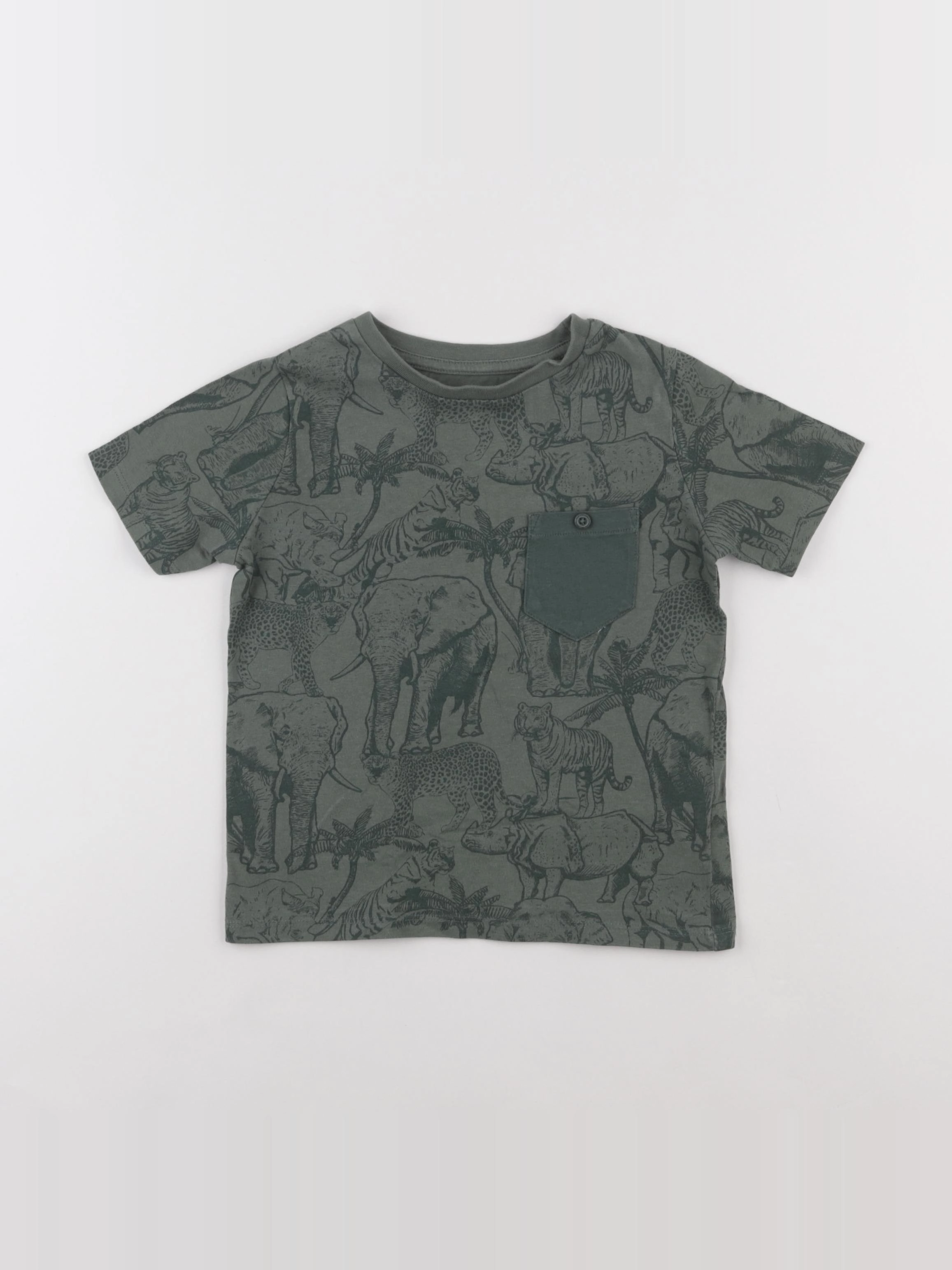 Vertbaudet - tee-shirt vert - 4 ans