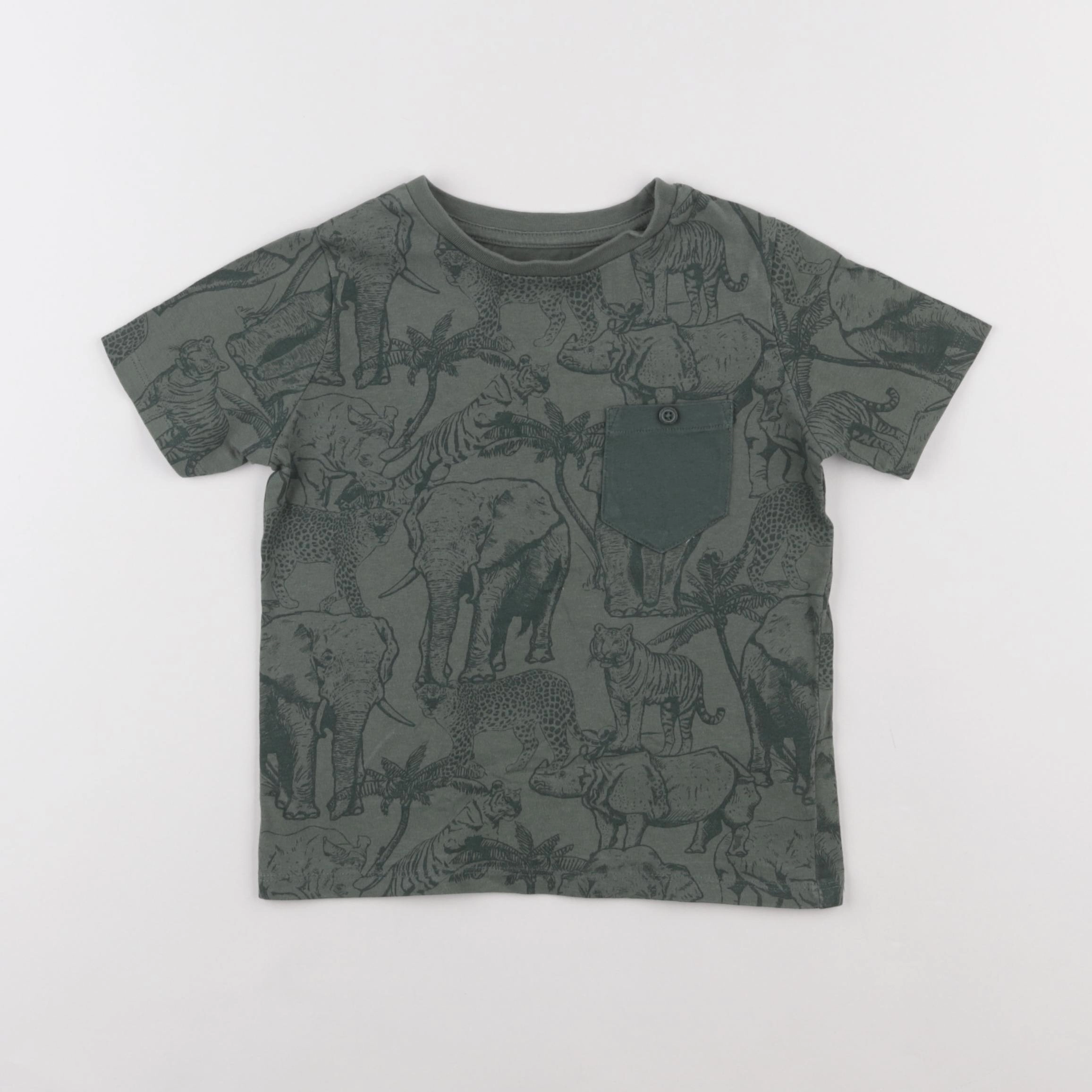 Vertbaudet - tee-shirt vert - 4 ans