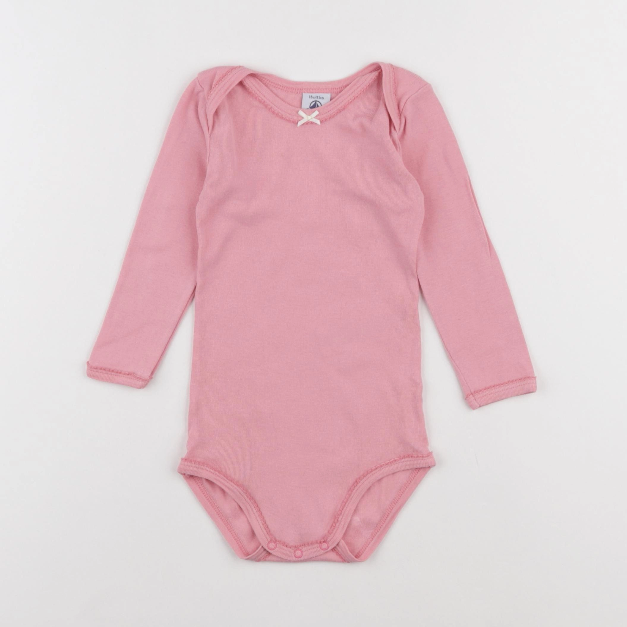 Petit Bateau - body rose - 18 mois