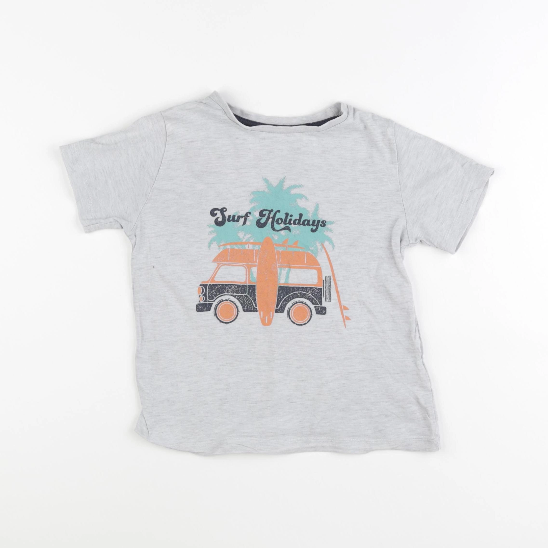 Vertbaudet - tee-shirt gris - 6 ans