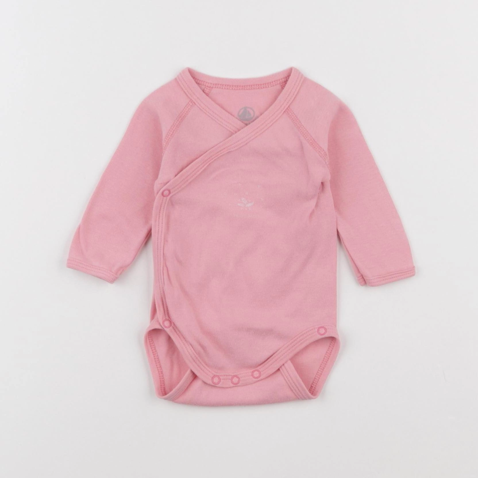 Petit Bateau - body rose - 1 mois