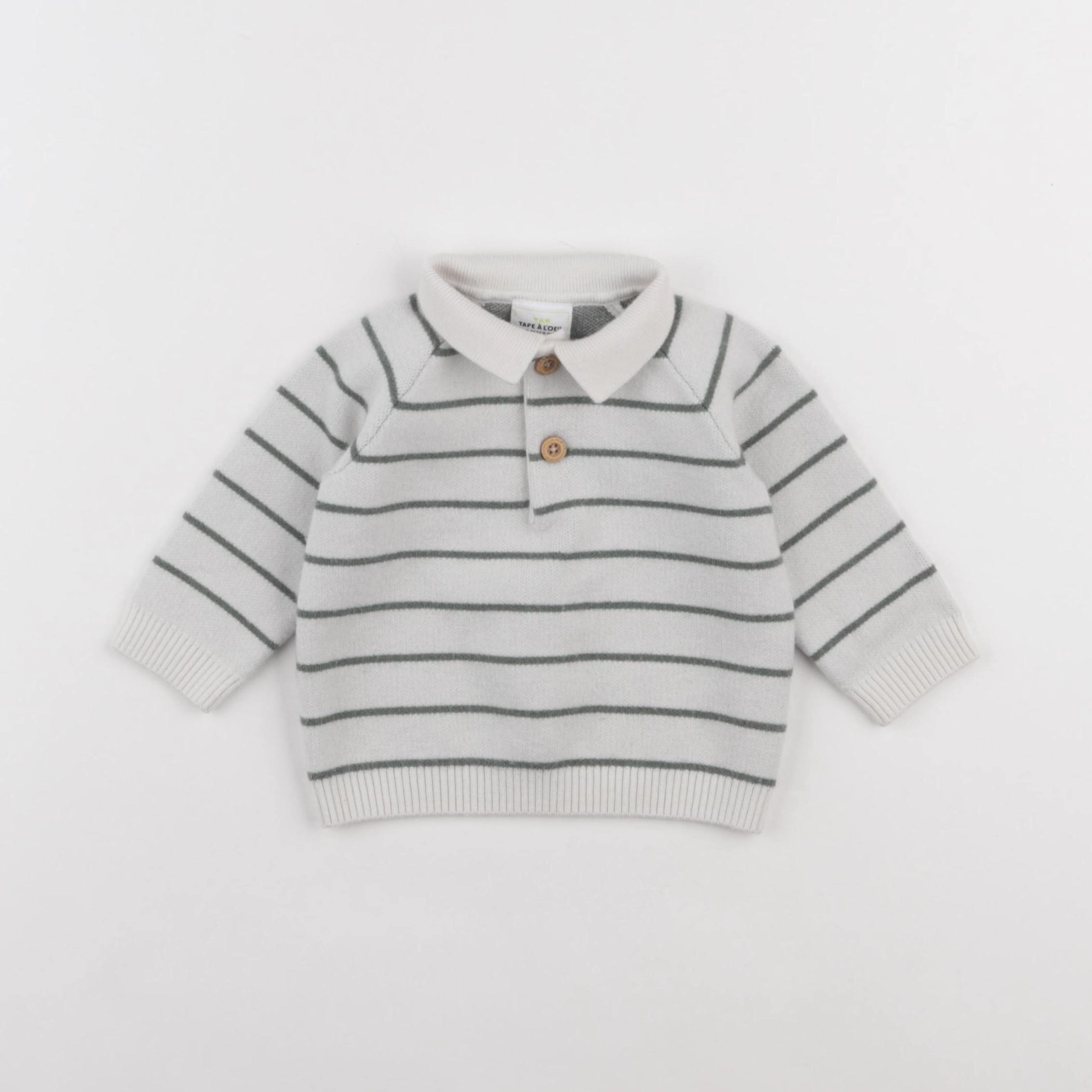 Tape à l'oeil - pull vert - 6 mois
