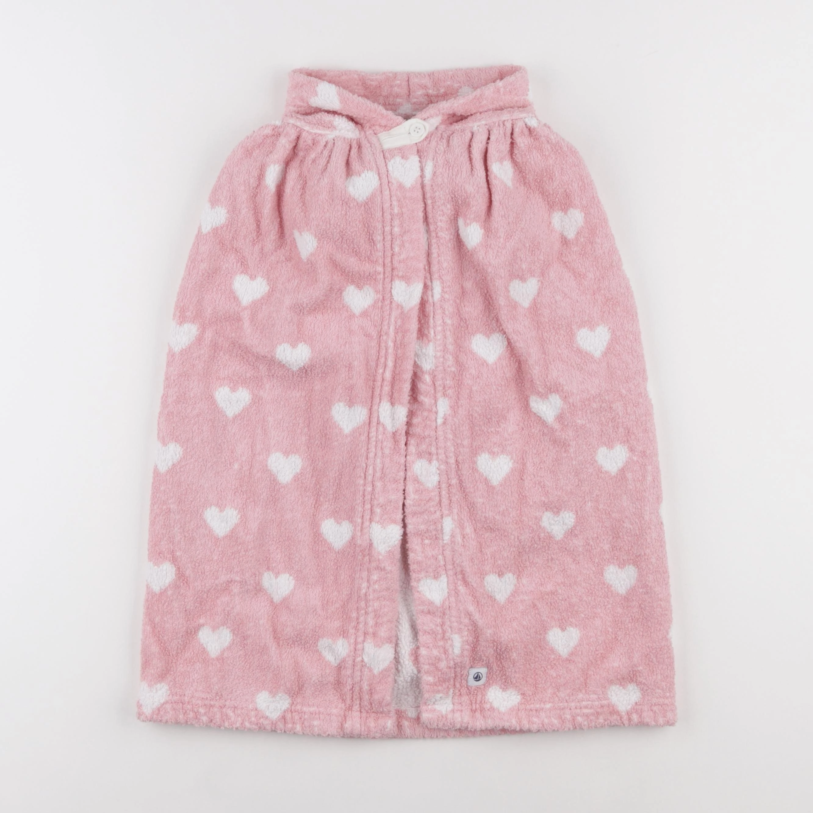 Petit Bateau - cape de bain rose - 6/18 mois