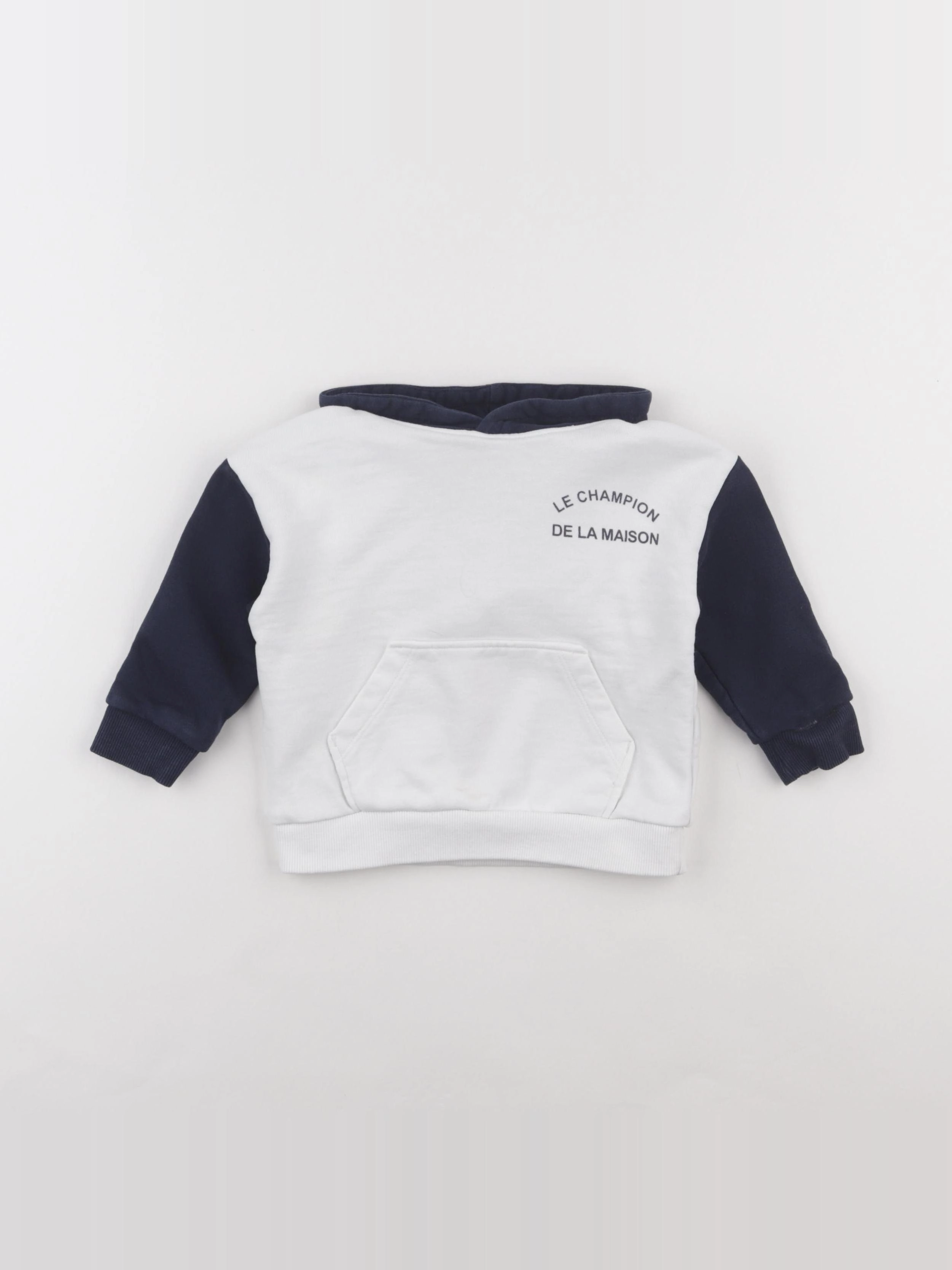 Mango - sweat bleu - 9/12 mois