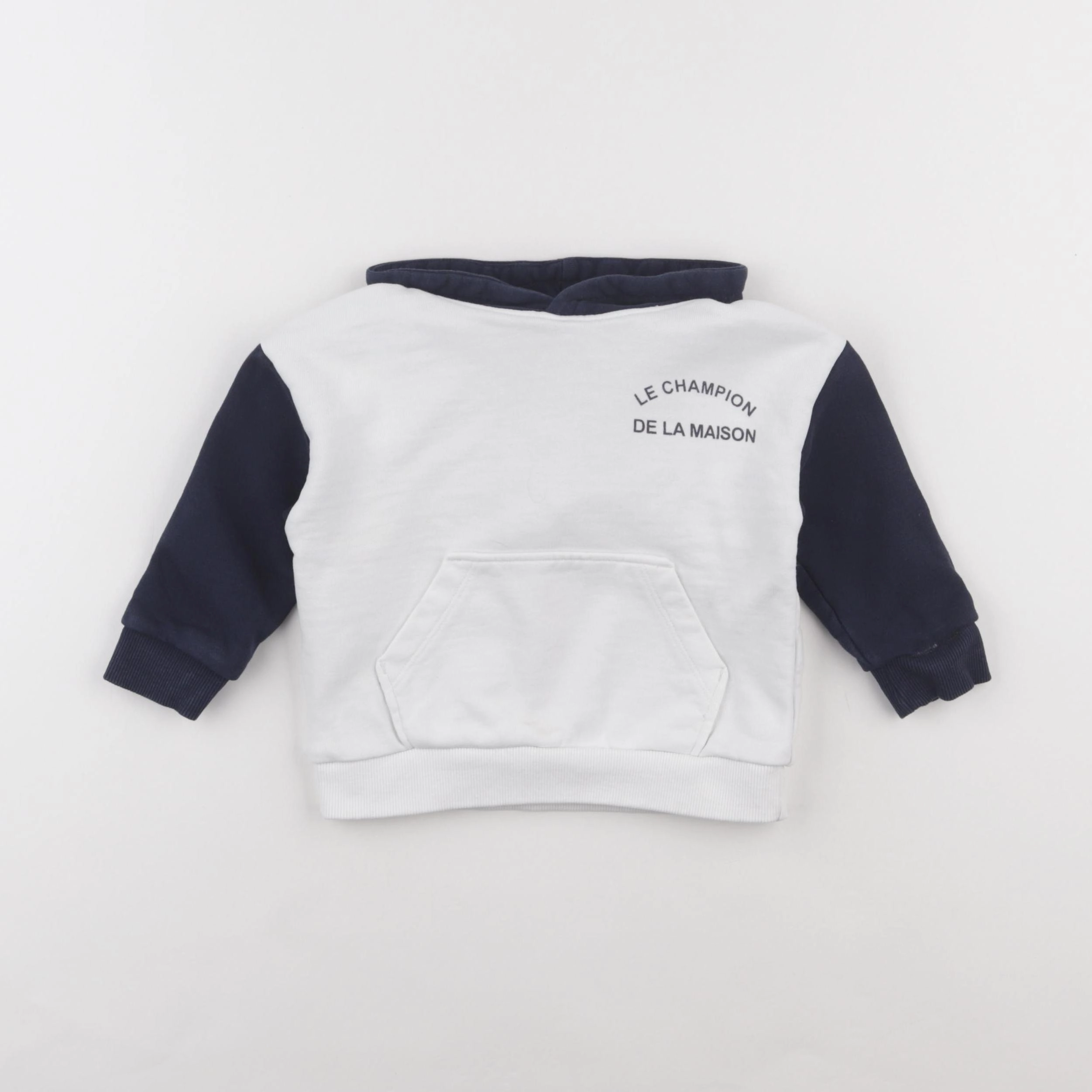 Mango - sweat bleu - 9/12 mois