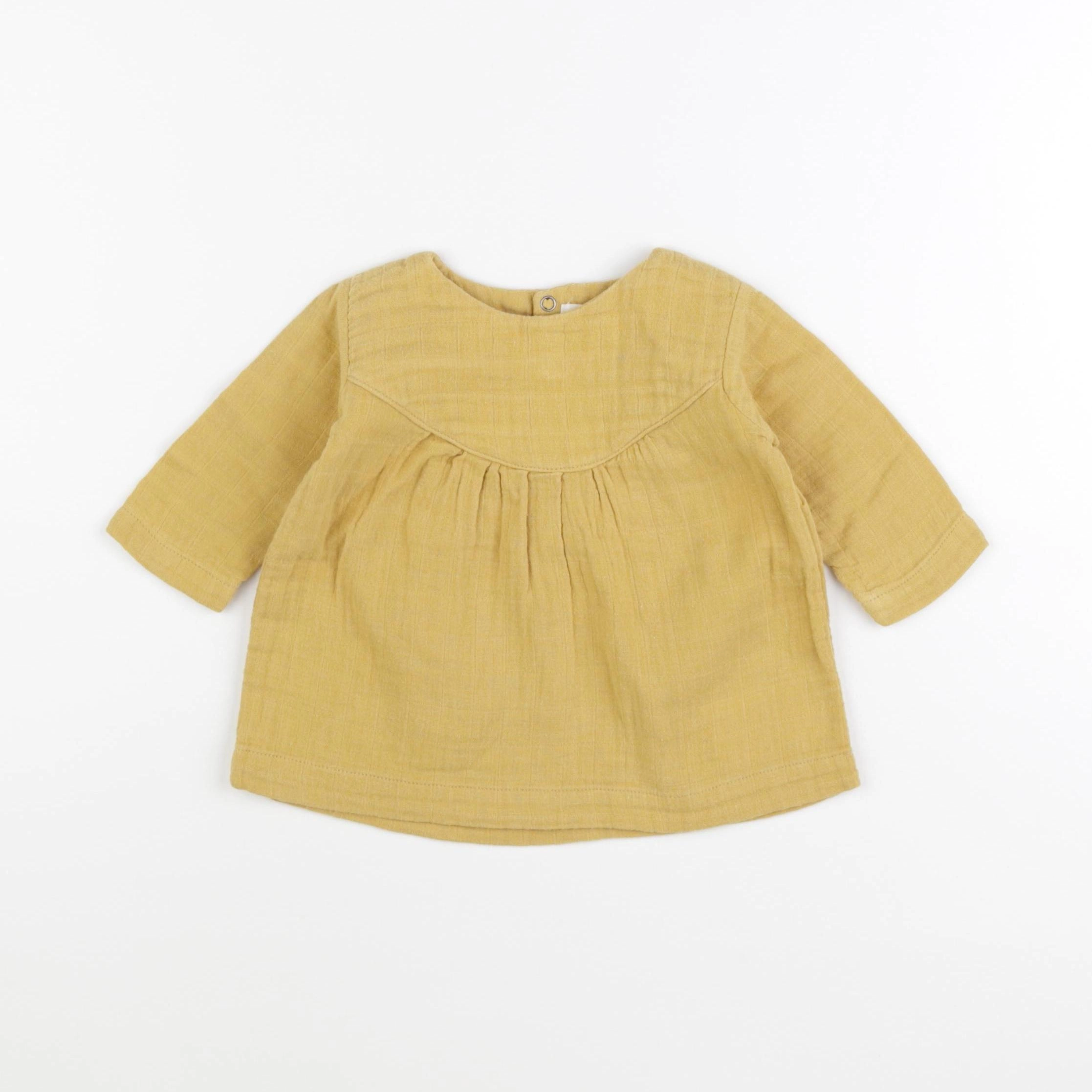 Lebôme - robe jaune - 3/6 mois