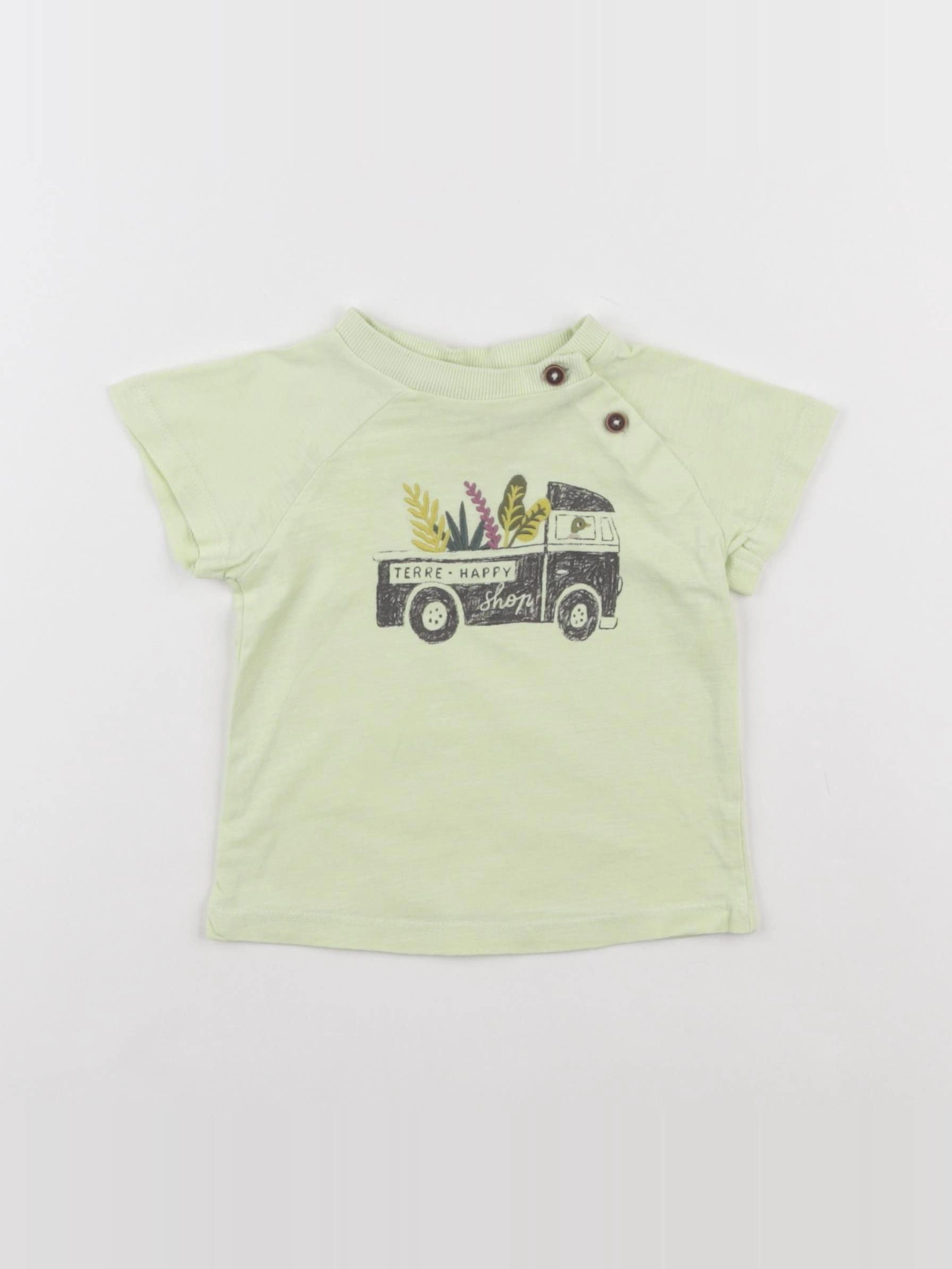 Tape à l'oeil - tee-shirt vert - 6 mois