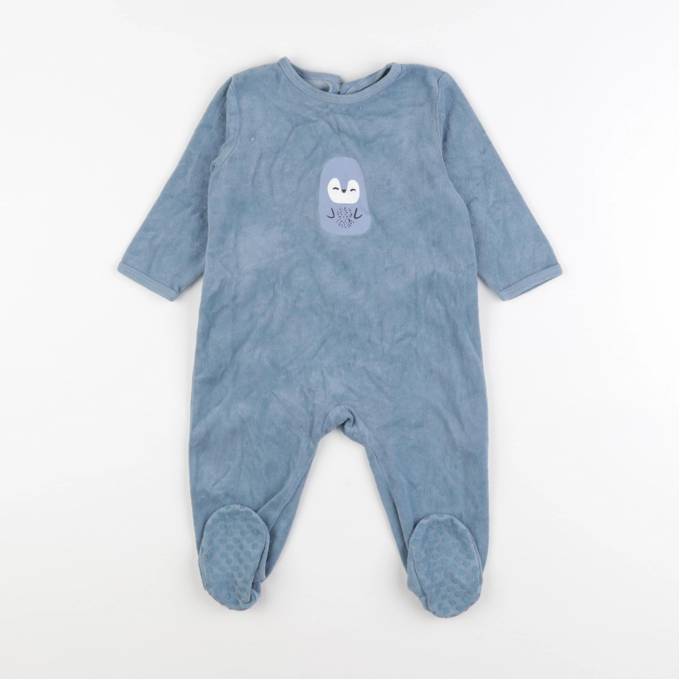 La Redoute - pyjama velours bleu - 12 mois