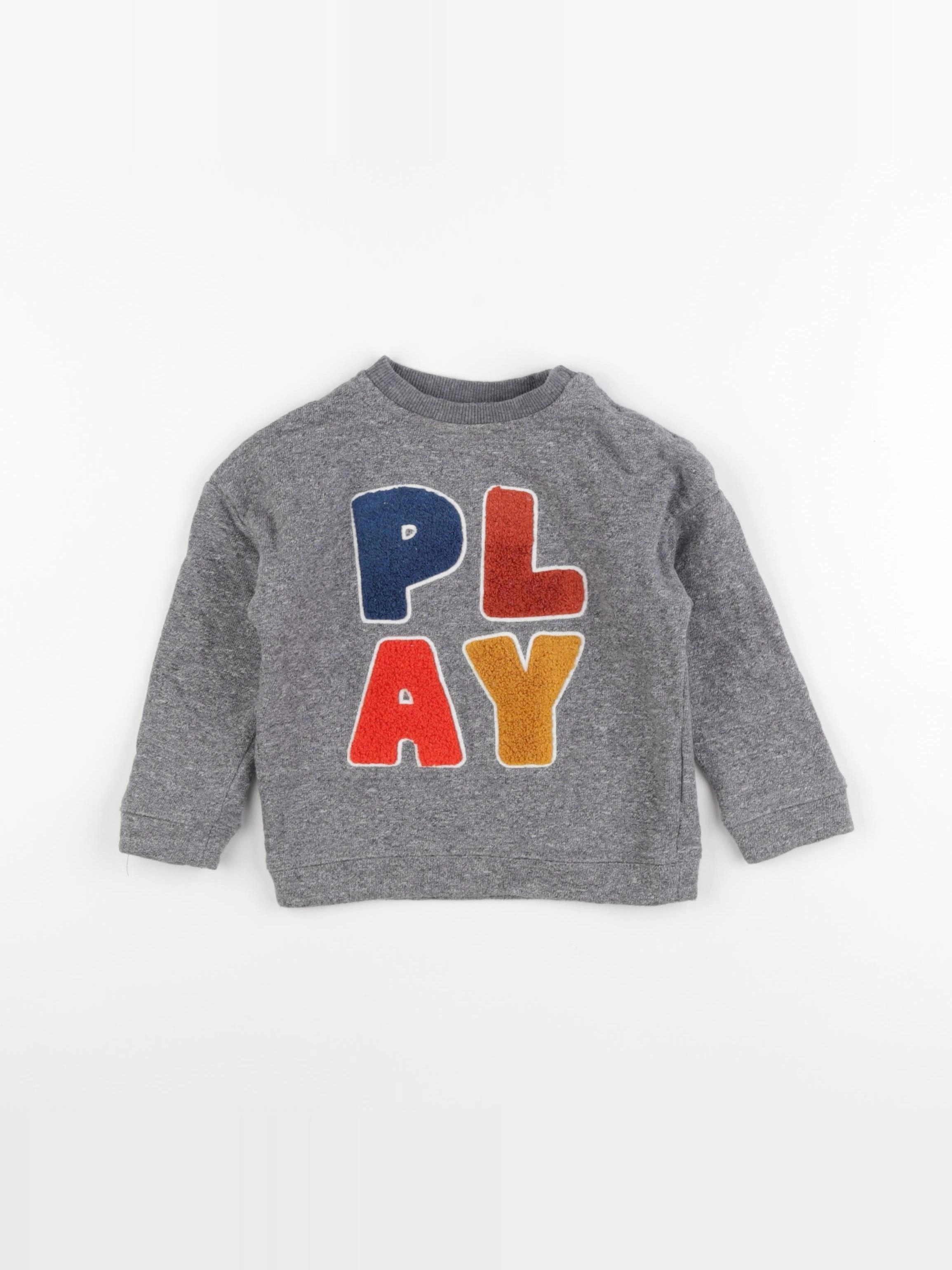 Boutchou - sweat gris - 36 mois