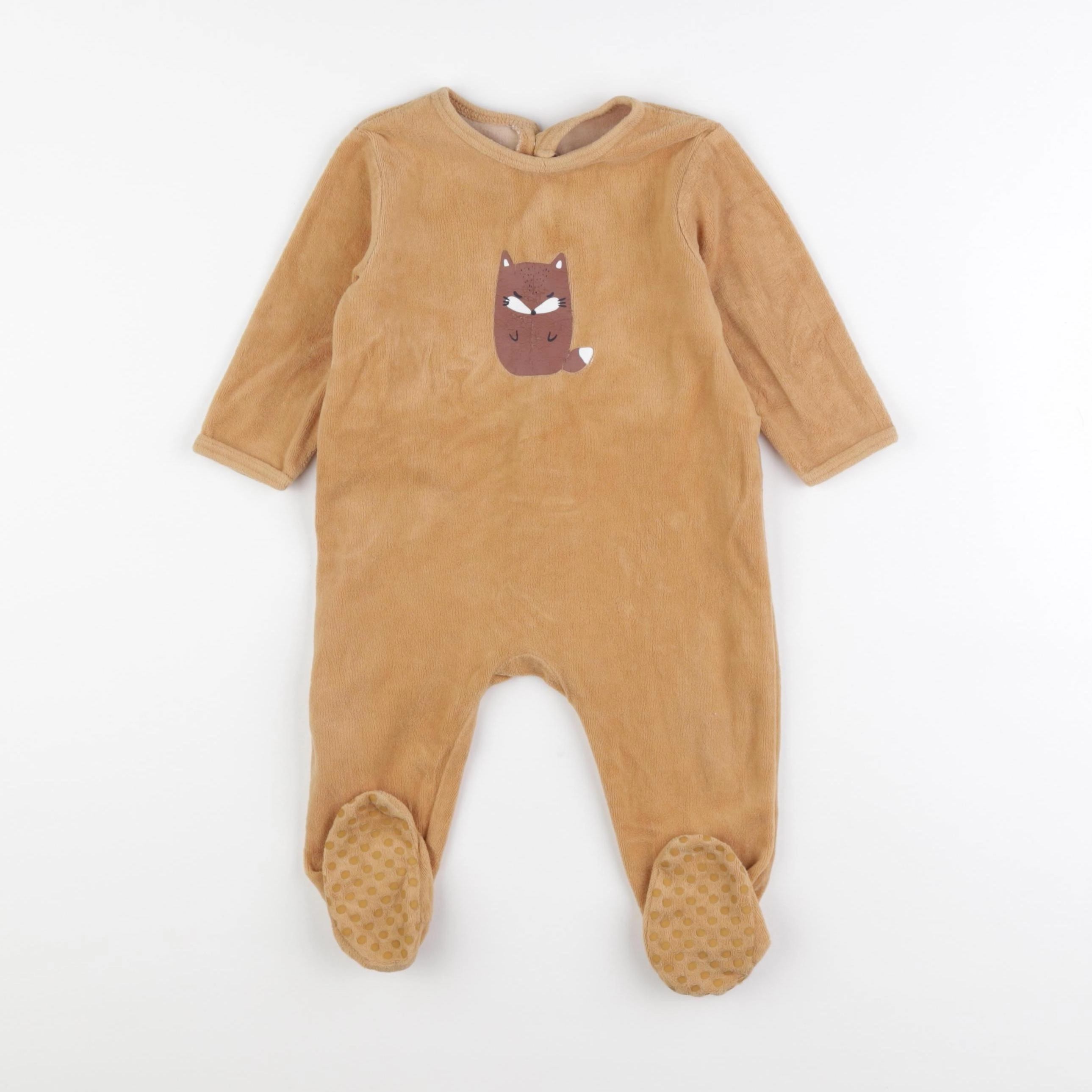 La Redoute - pyjama velours jaune - 12 mois