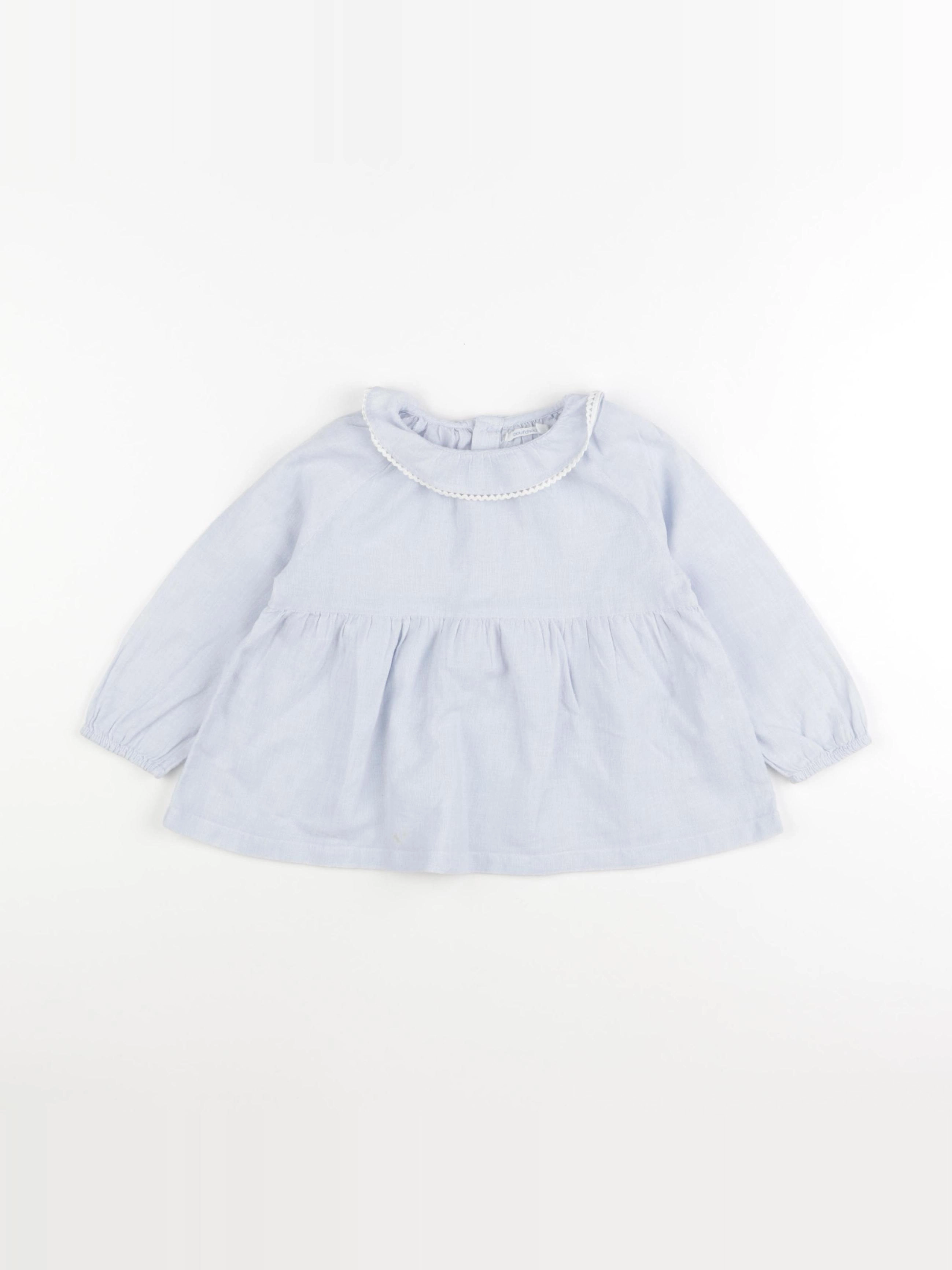 Boutchou - blouse bleu - 24 mois