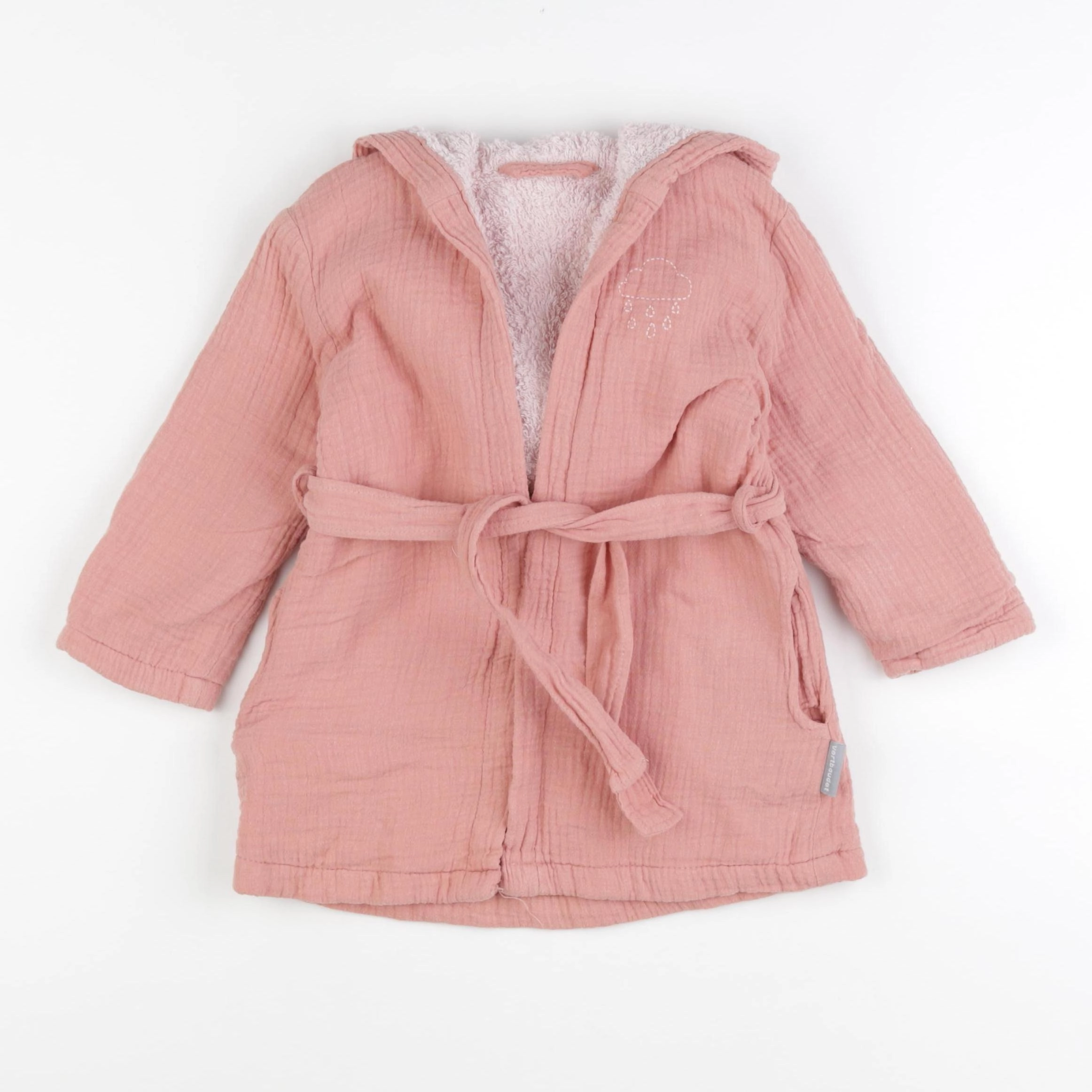 Vertbaudet - peignoir rose - 3 ans