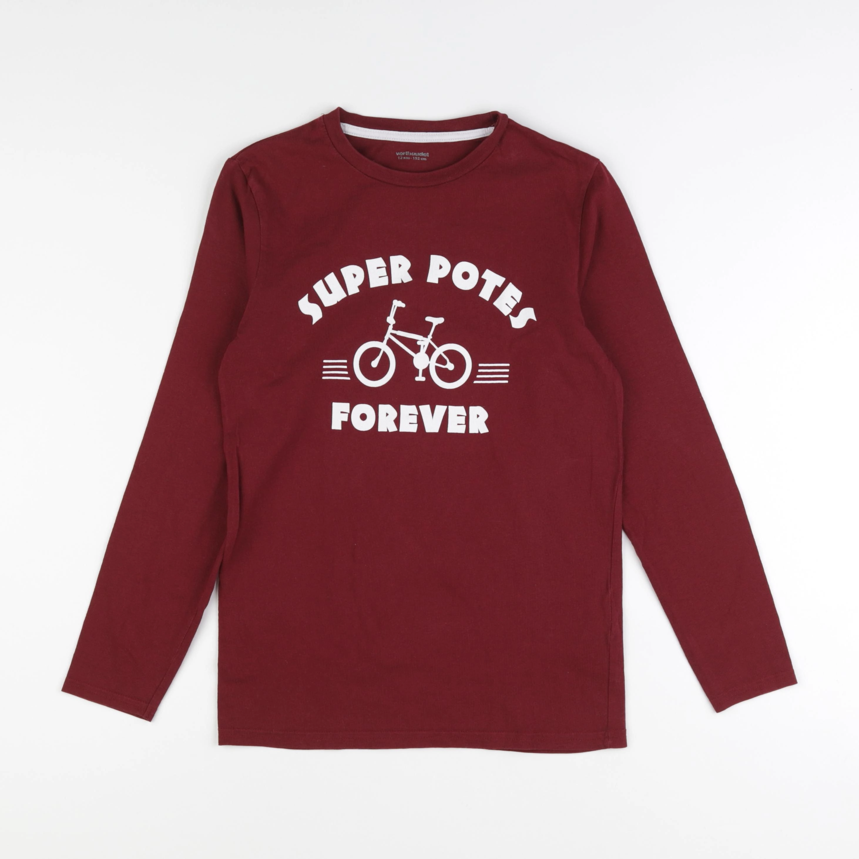 Vertbaudet - tee-shirt rouge - 12 ans