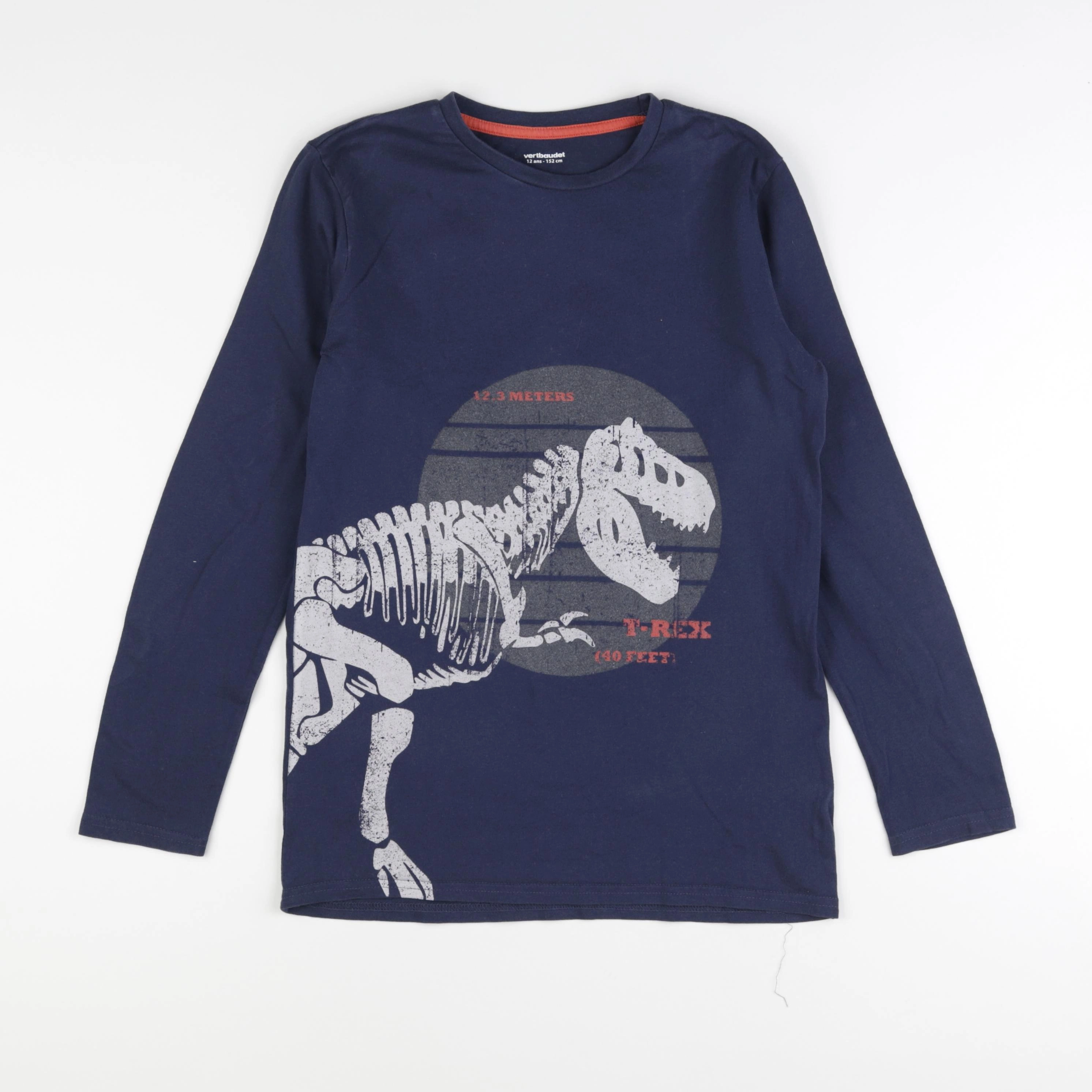 Vertbaudet - tee-shirt bleu - 12 ans