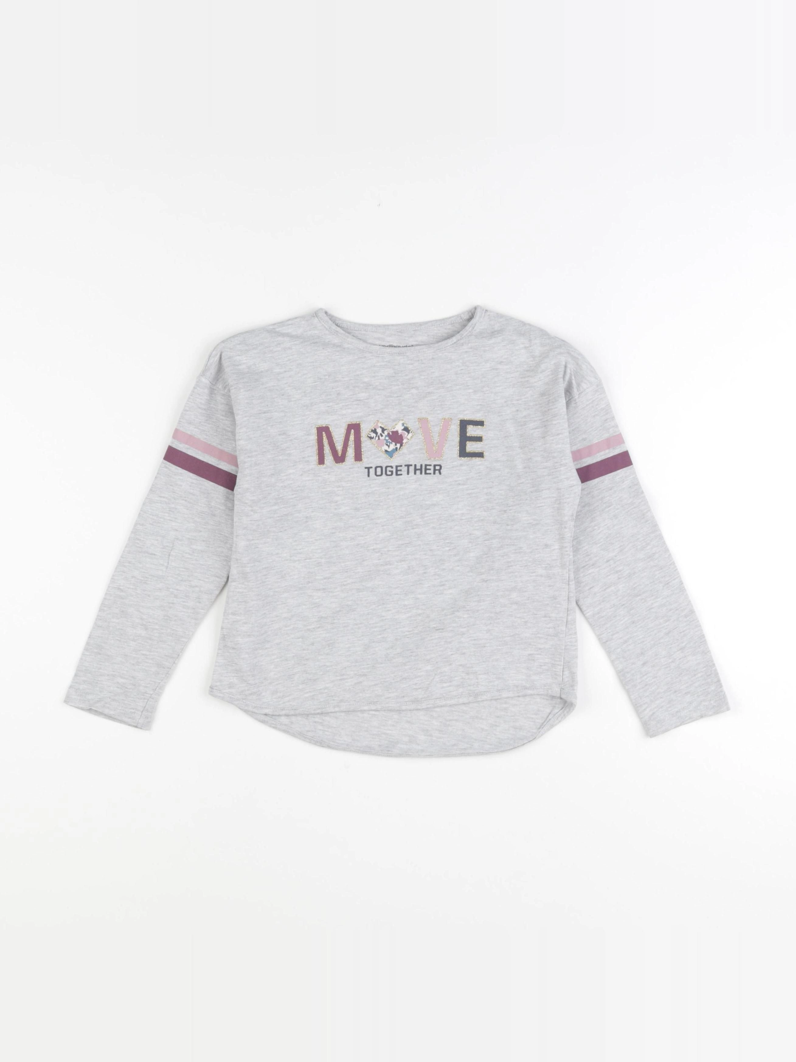 Vertbaudet - tee-shirt gris - 6 ans