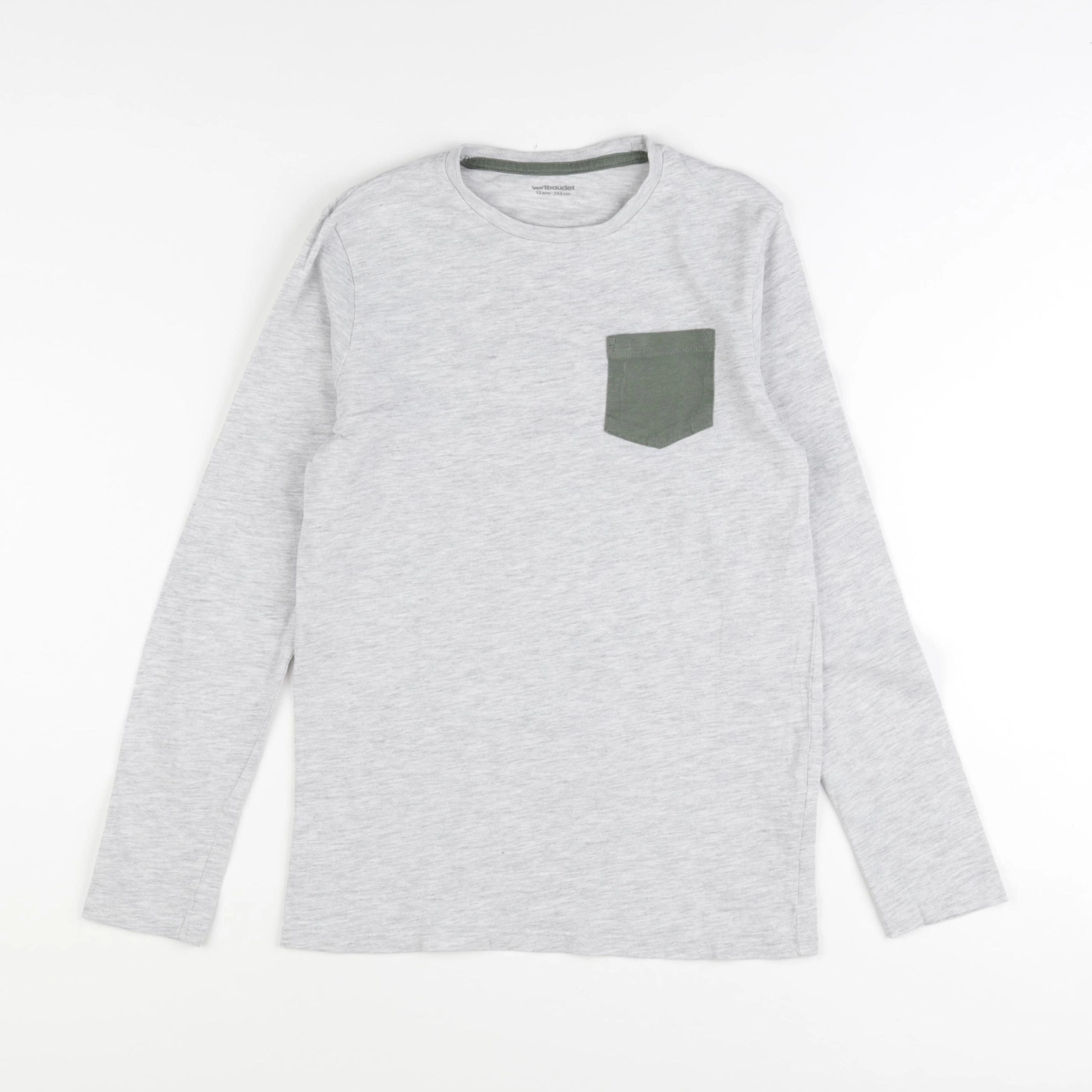 Vertbaudet - tee-shirt gris - 12 ans
