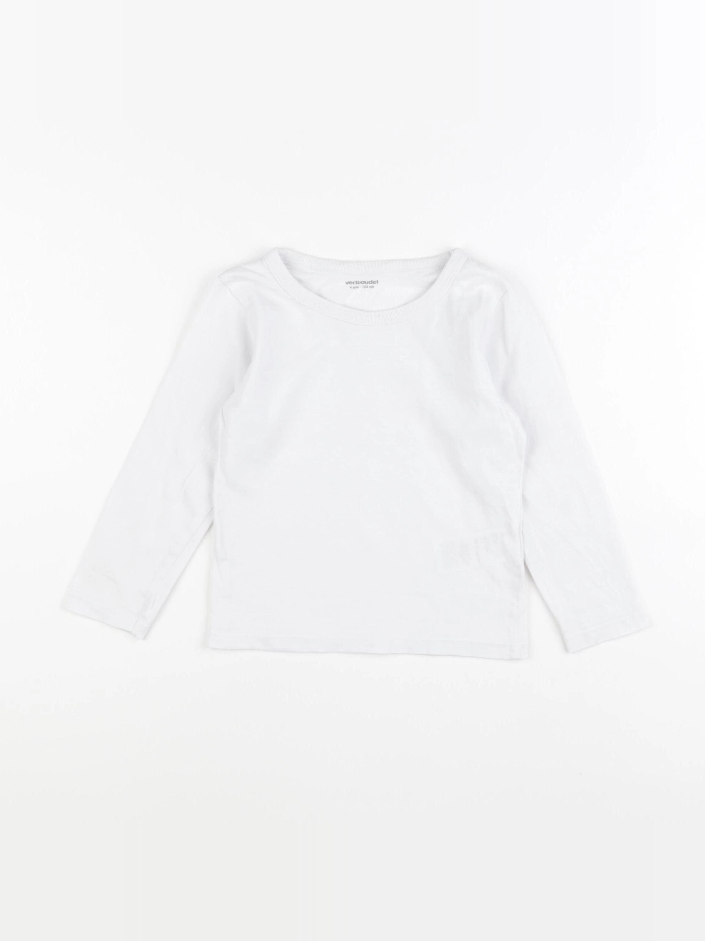 Vertbaudet - maillot de corps blanc - 4 ans