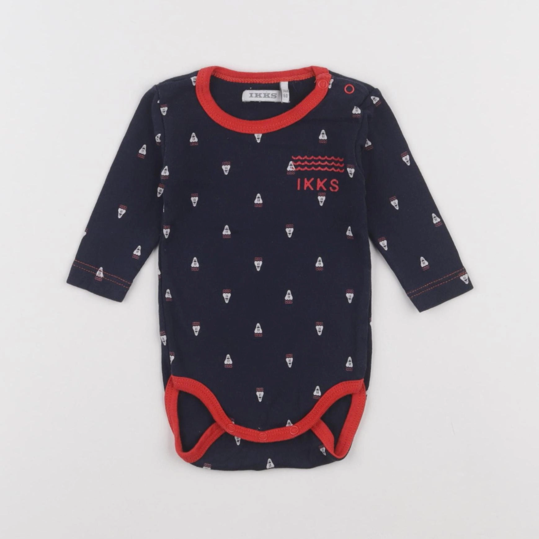 IKKS - body bleu - 3 mois