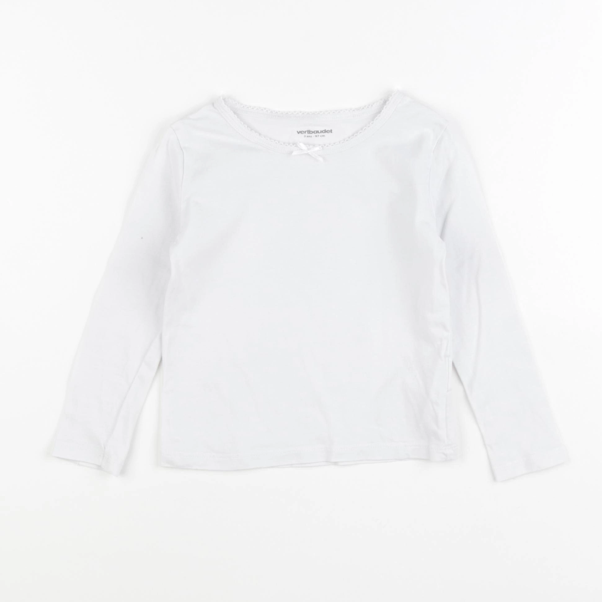 Vertbaudet - maillot de corps blanc - 3 ans