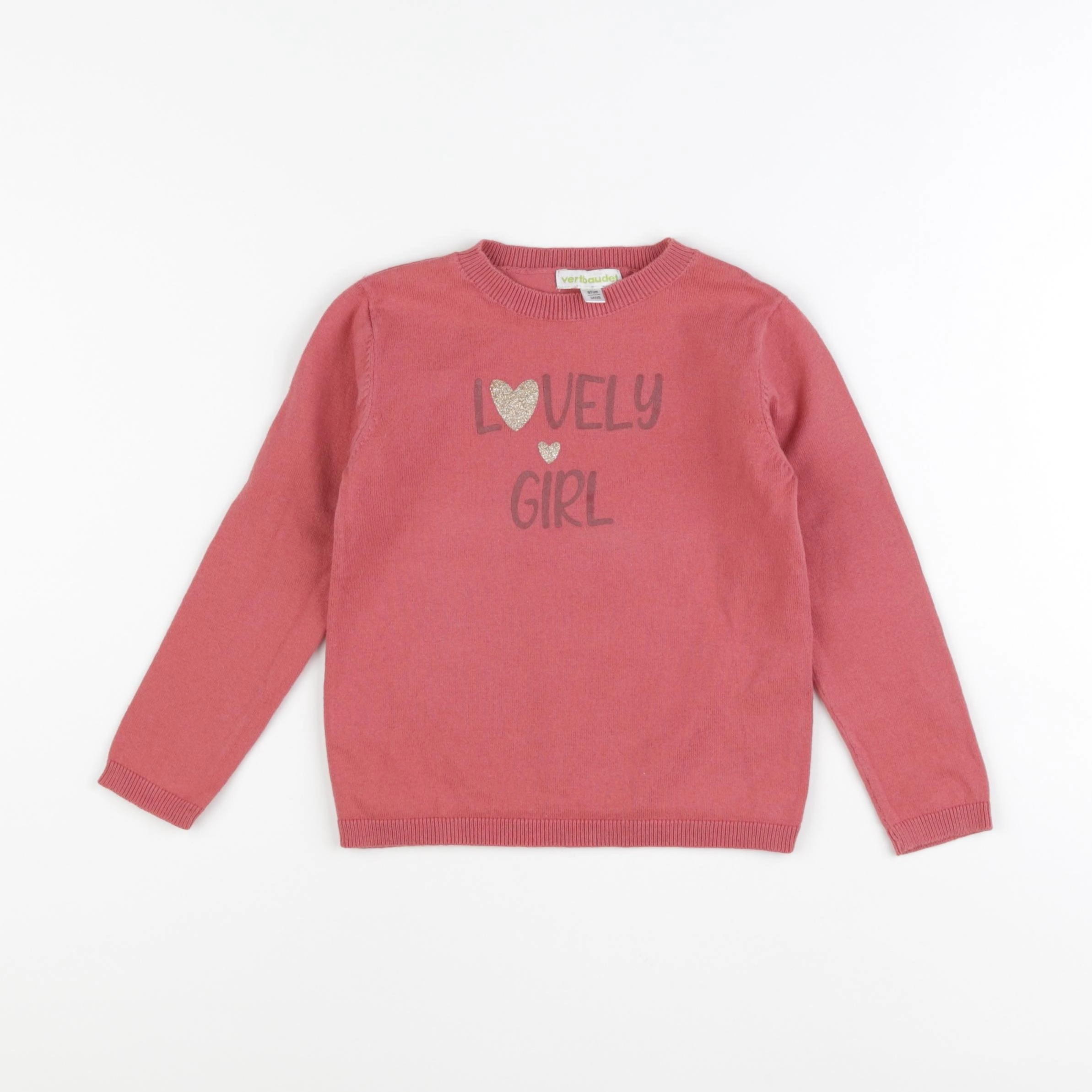 Vertbaudet - pull rose - 4 ans