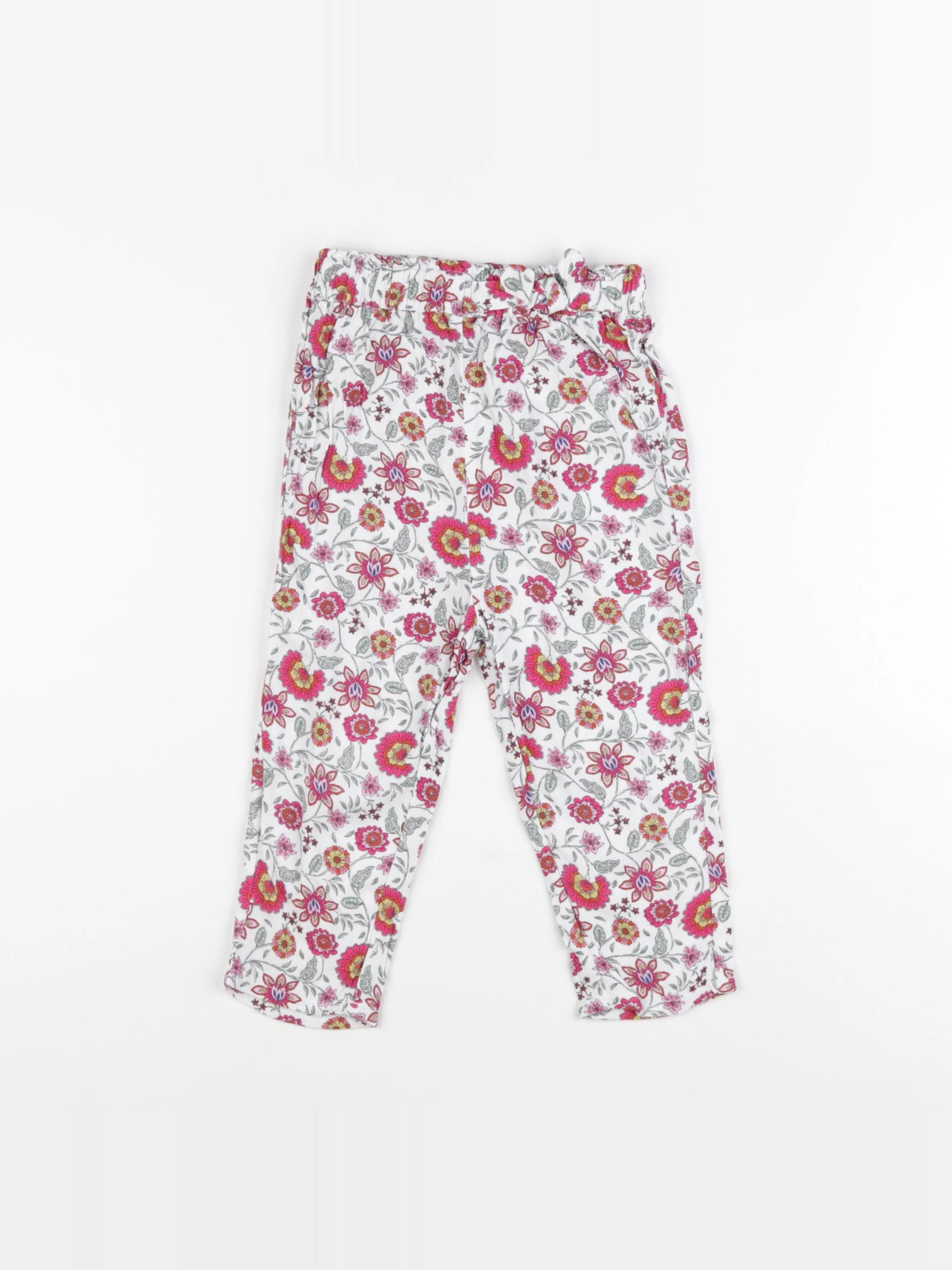 Vertbaudet - pantalon blanc - 36 mois