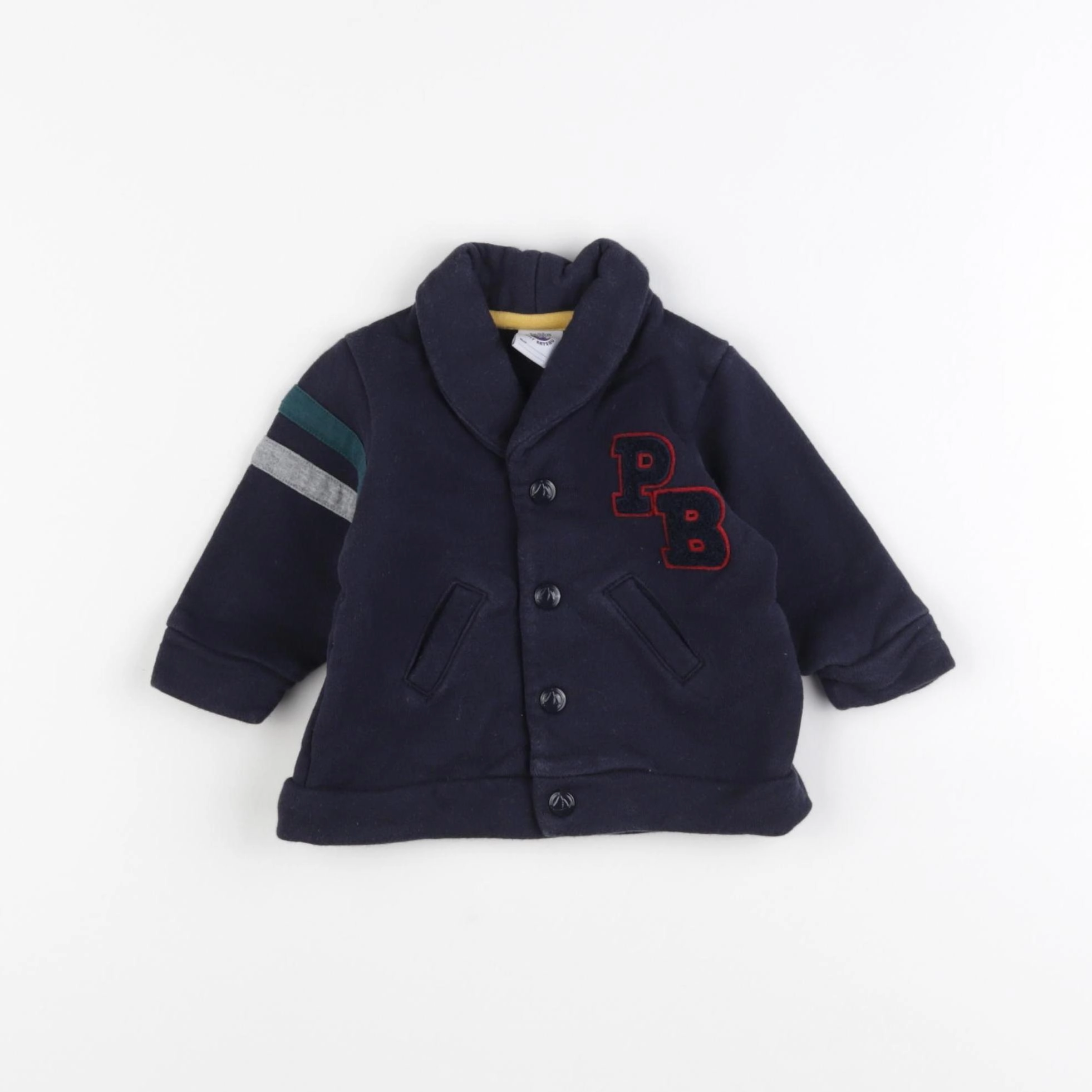 Petit Bateau - veste bleu - 3 mois