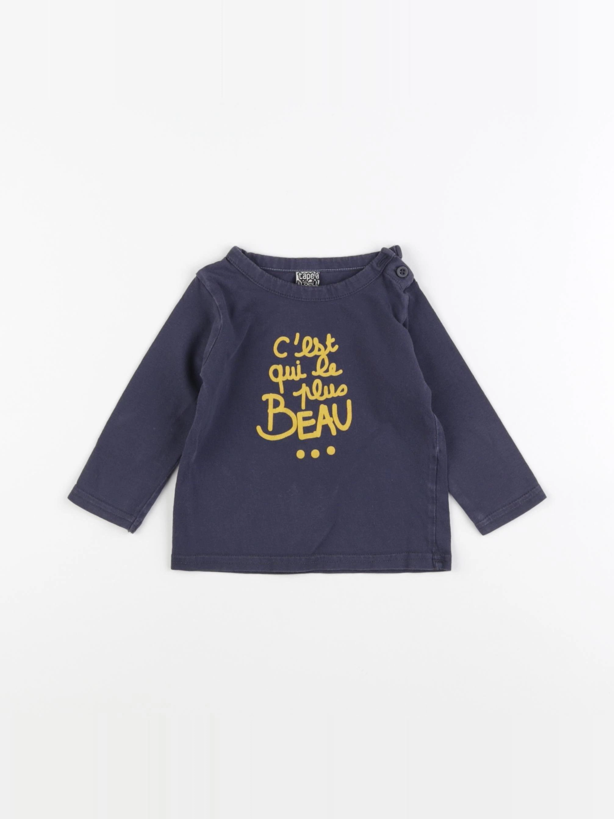 Tape à l'oeil - tee-shirt bleu - 9 mois