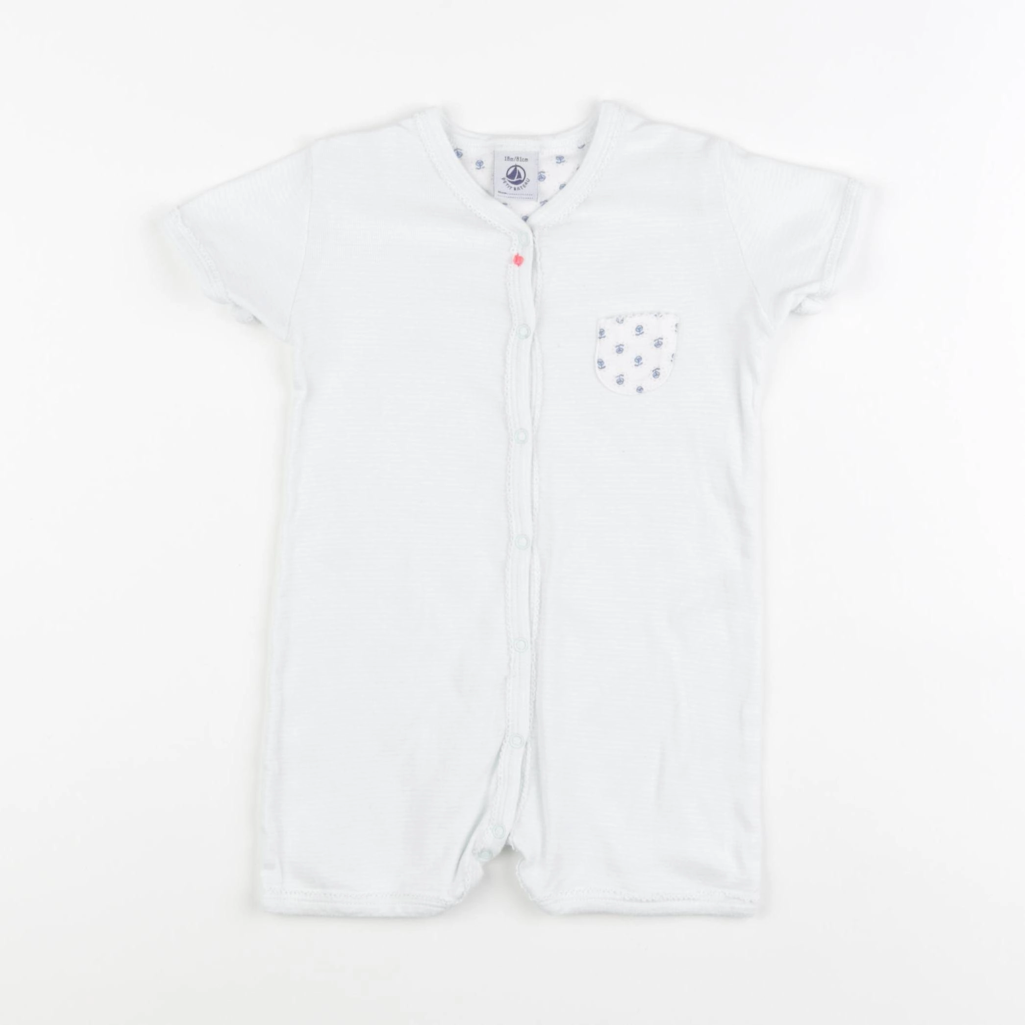 Petit Bateau - combinaison blanc - 18 mois
