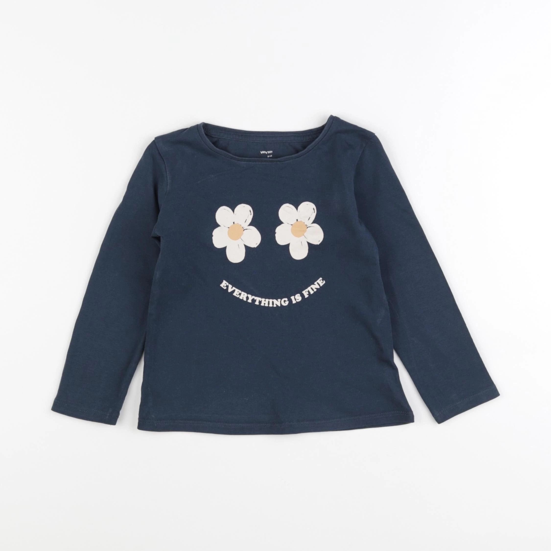 Vertbaudet - tee-shirt bleu - 3 ans