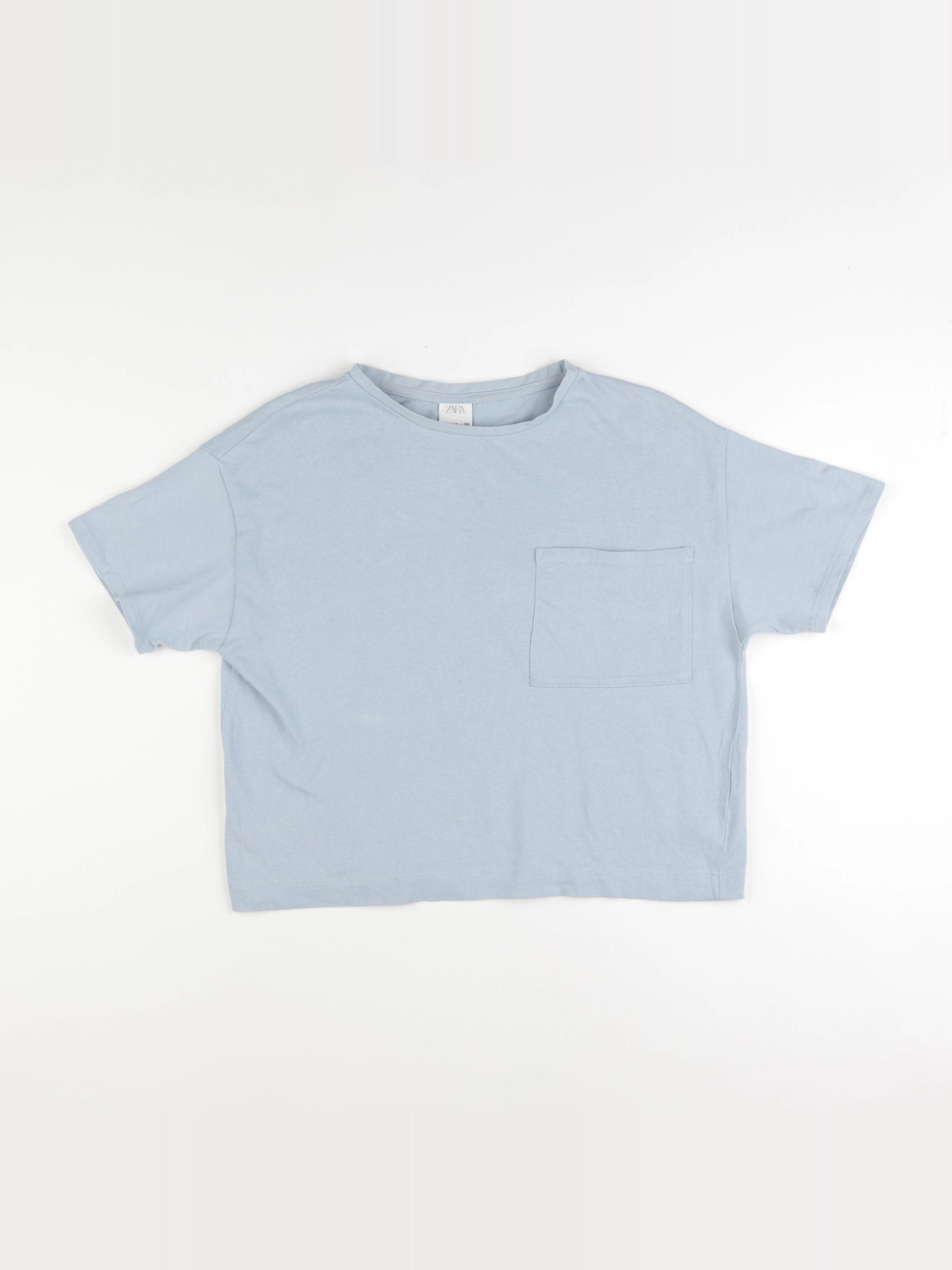 Zara - tee-shirt bleu - 13/14 ans