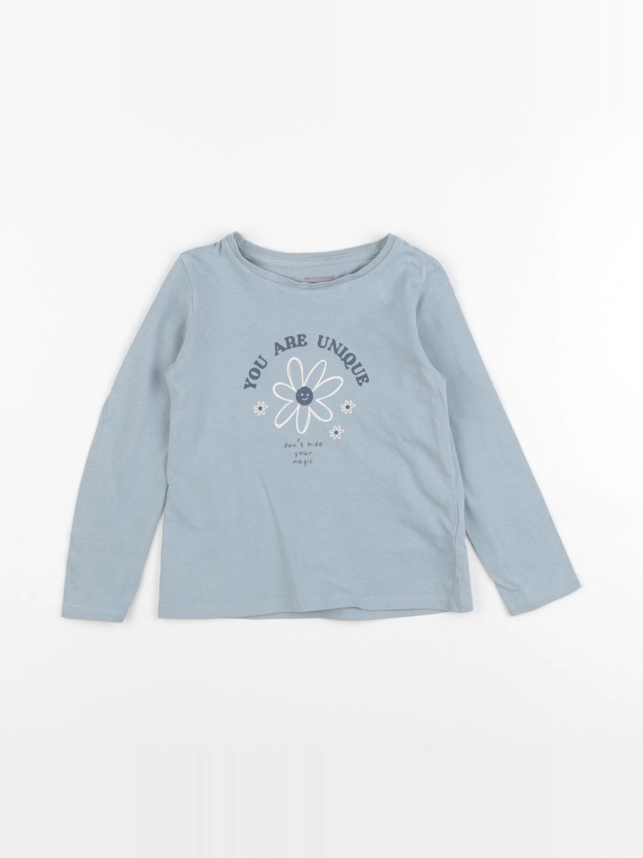 Vertbaudet - tee-shirt bleu - 3 ans