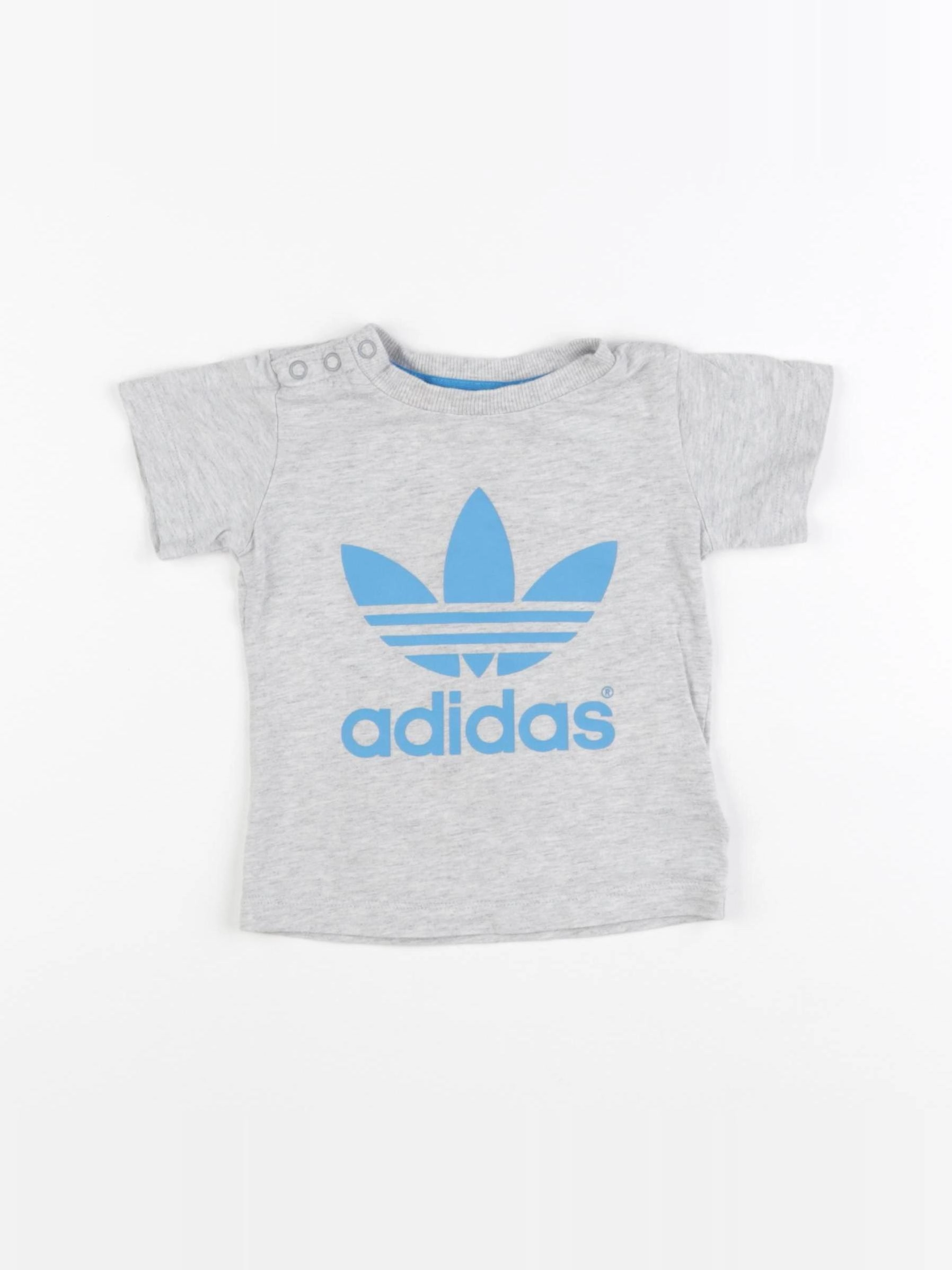 Adidas - tee-shirt gris - 6/9 mois