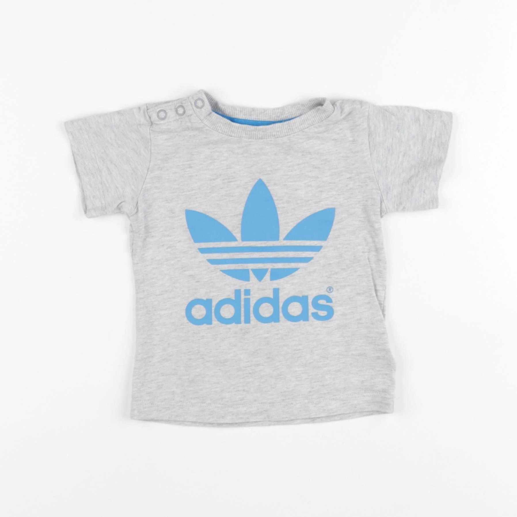 Adidas - tee-shirt gris - 6/9 mois