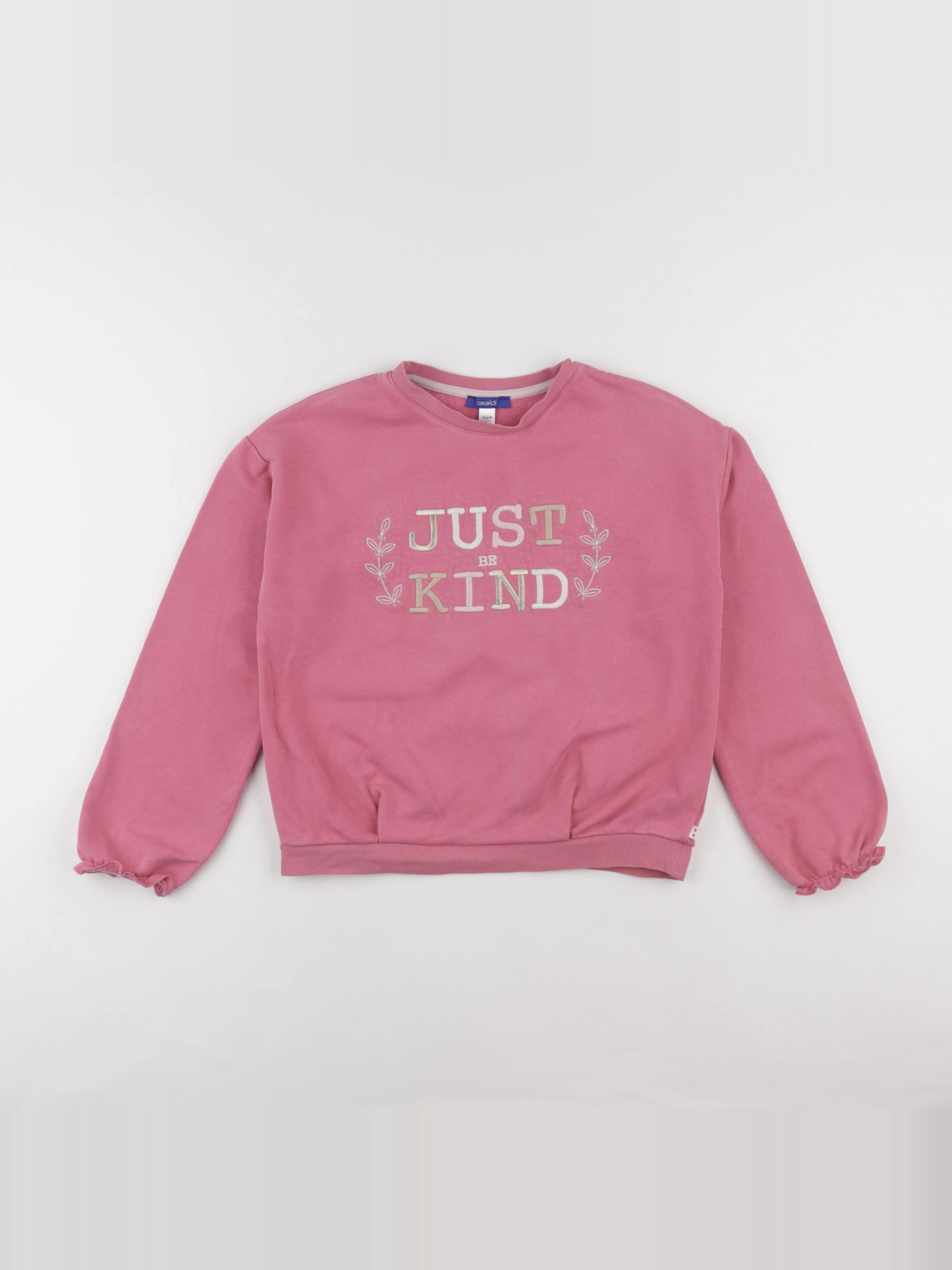 Okaidi - sweat rose - 10 ans
