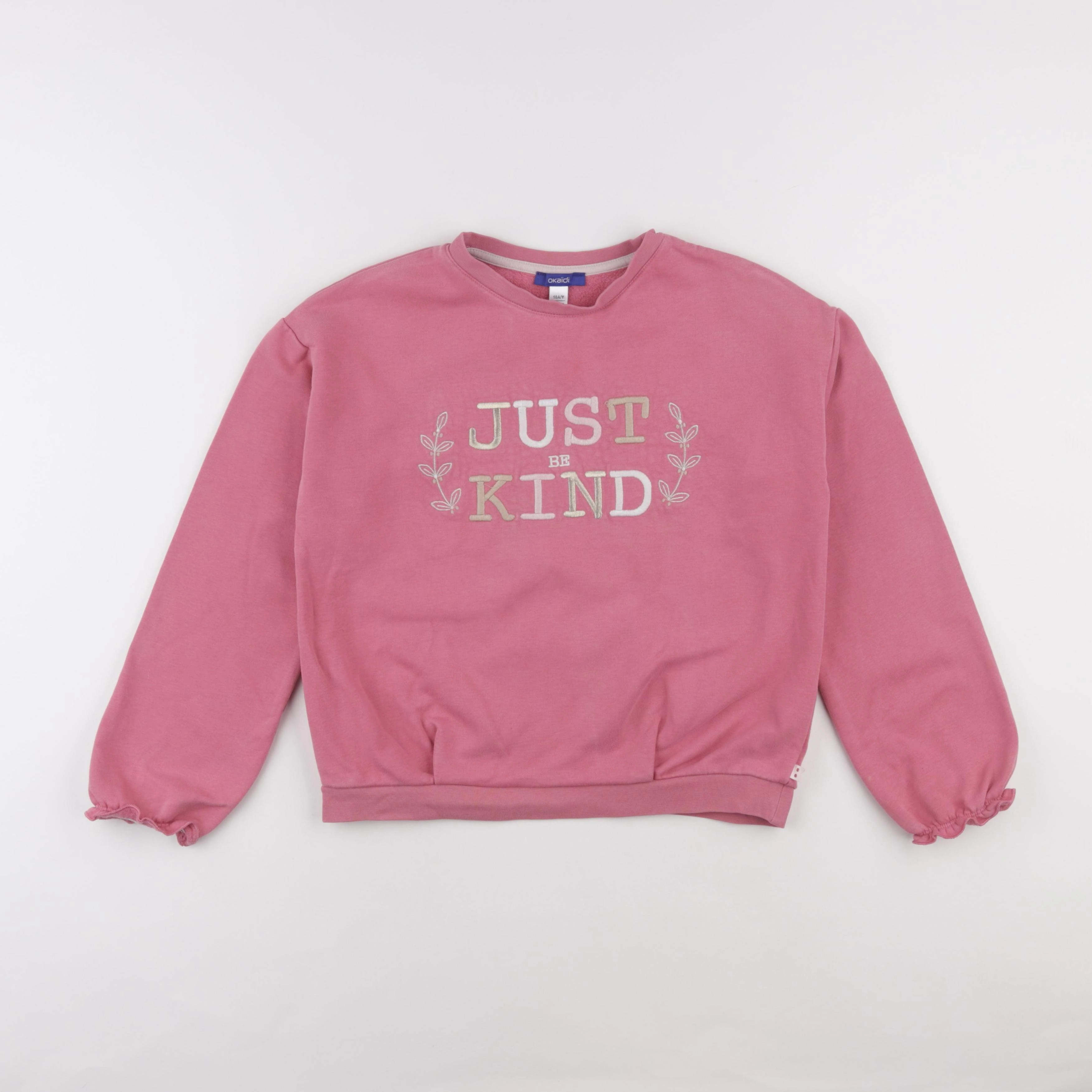 Okaidi - sweat rose - 10 ans