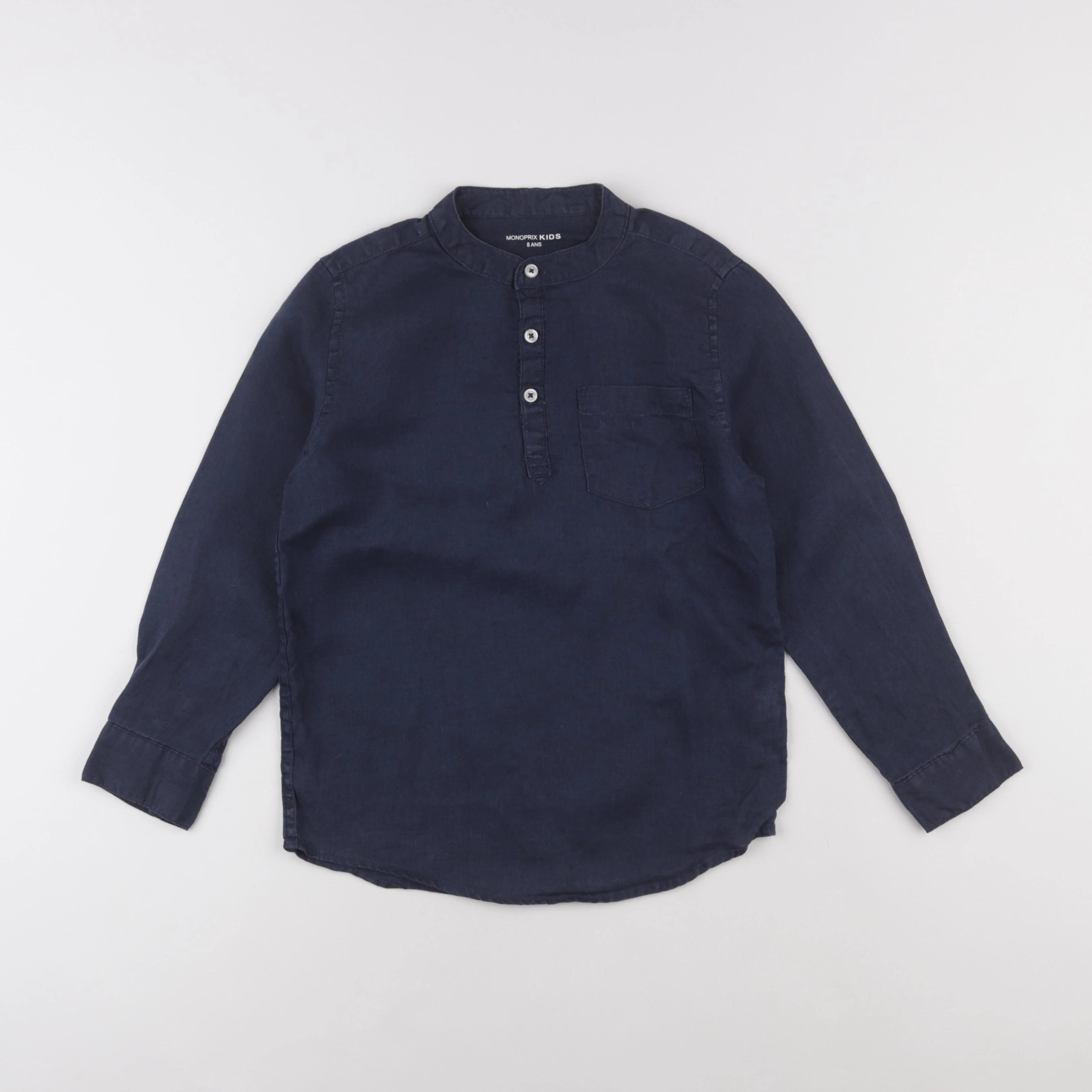 Monoprix - chemise bleu - 8 ans