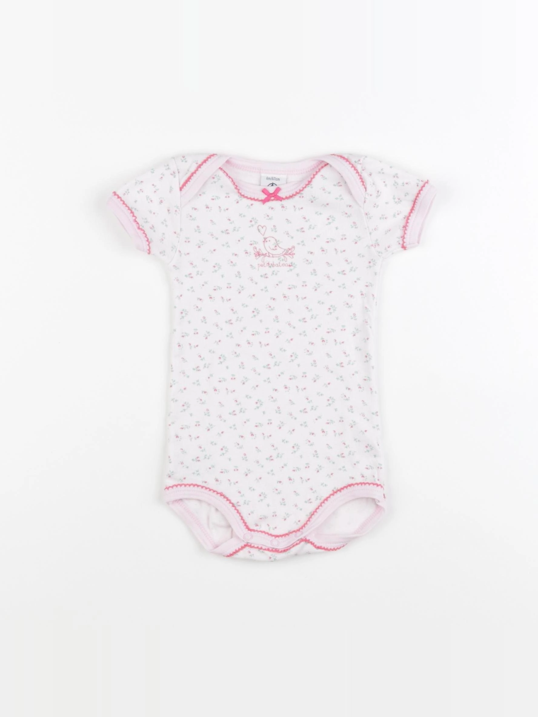 Petit Bateau - body multicolore - 6 mois