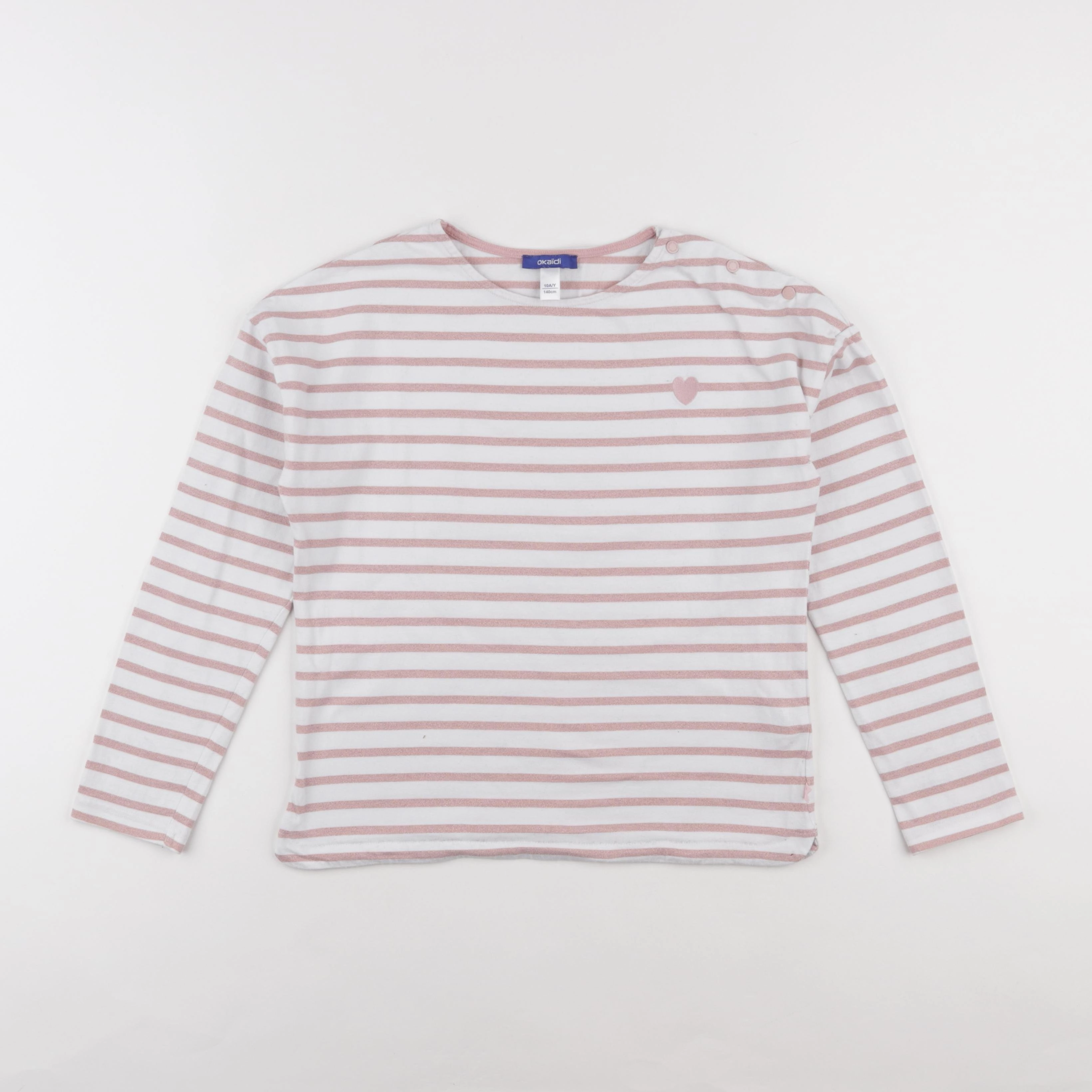Okaidi - tee-shirt rose - 10 ans