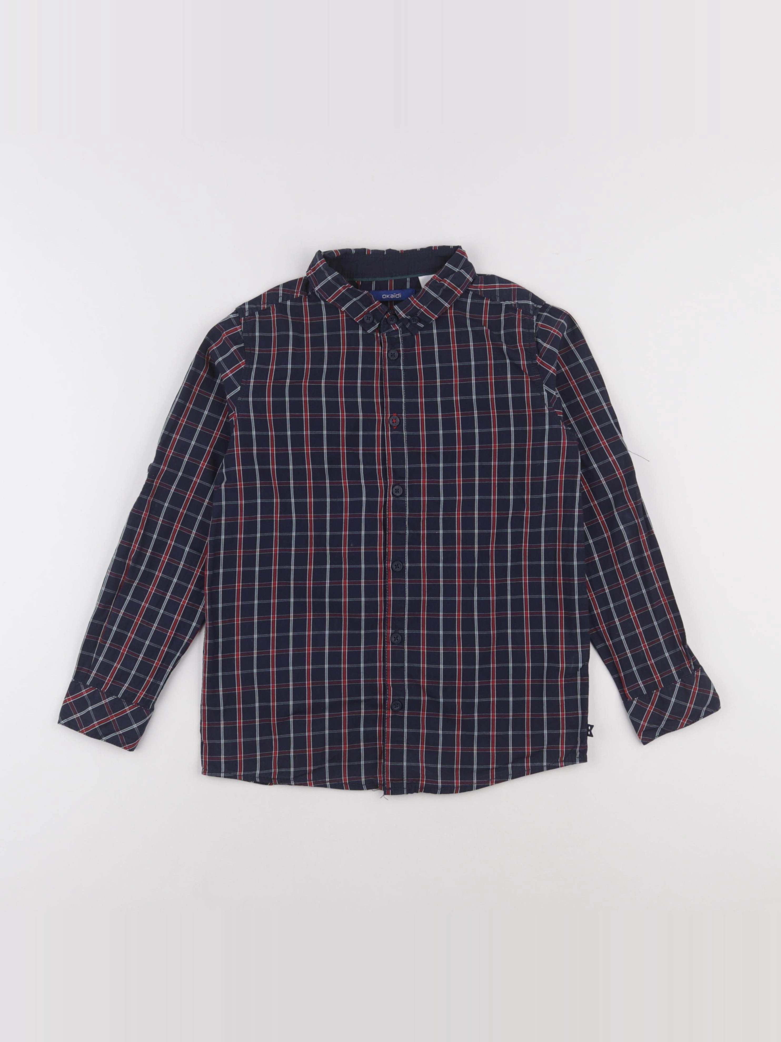 Okaidi - chemise bleu - 8 ans