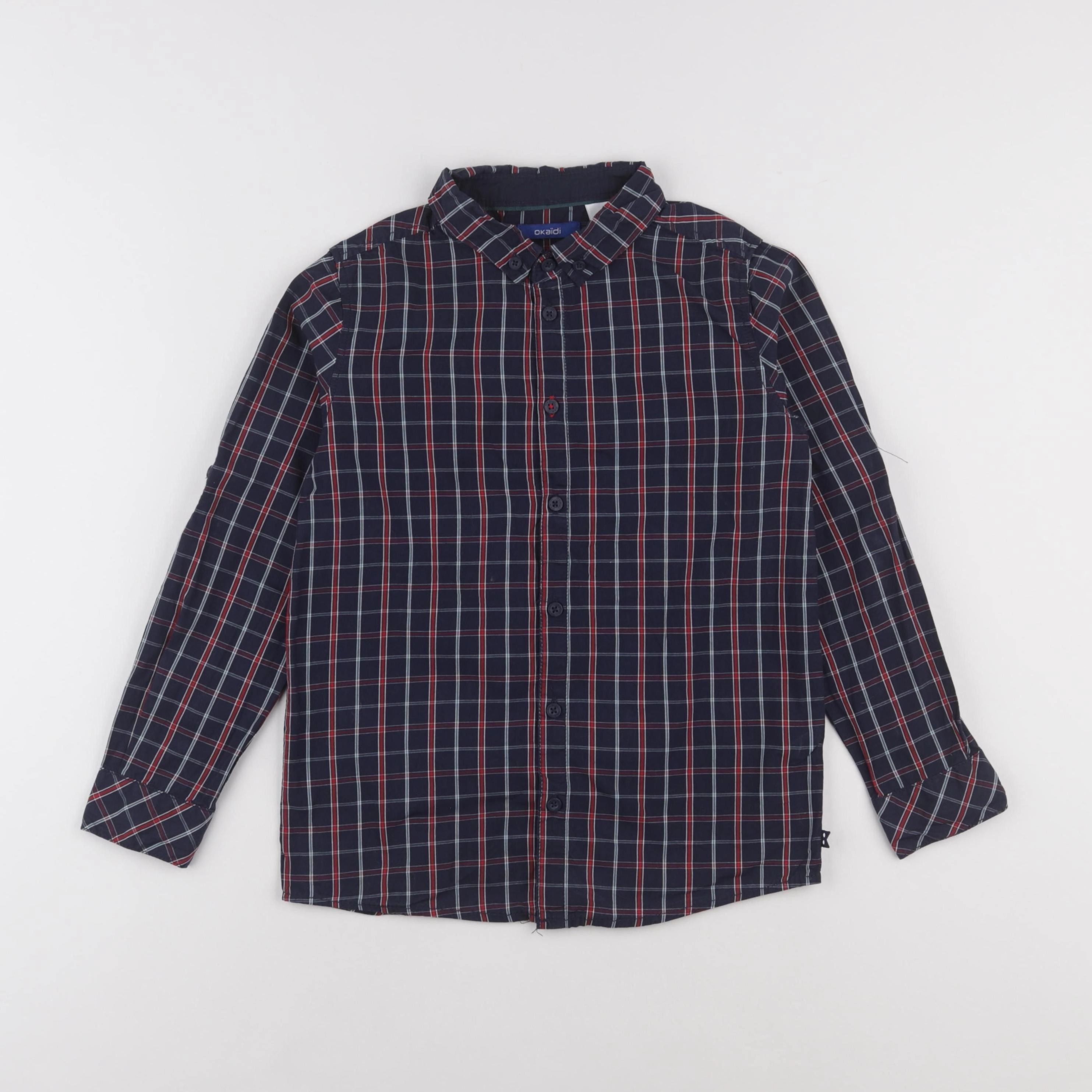 Okaidi - chemise bleu - 8 ans